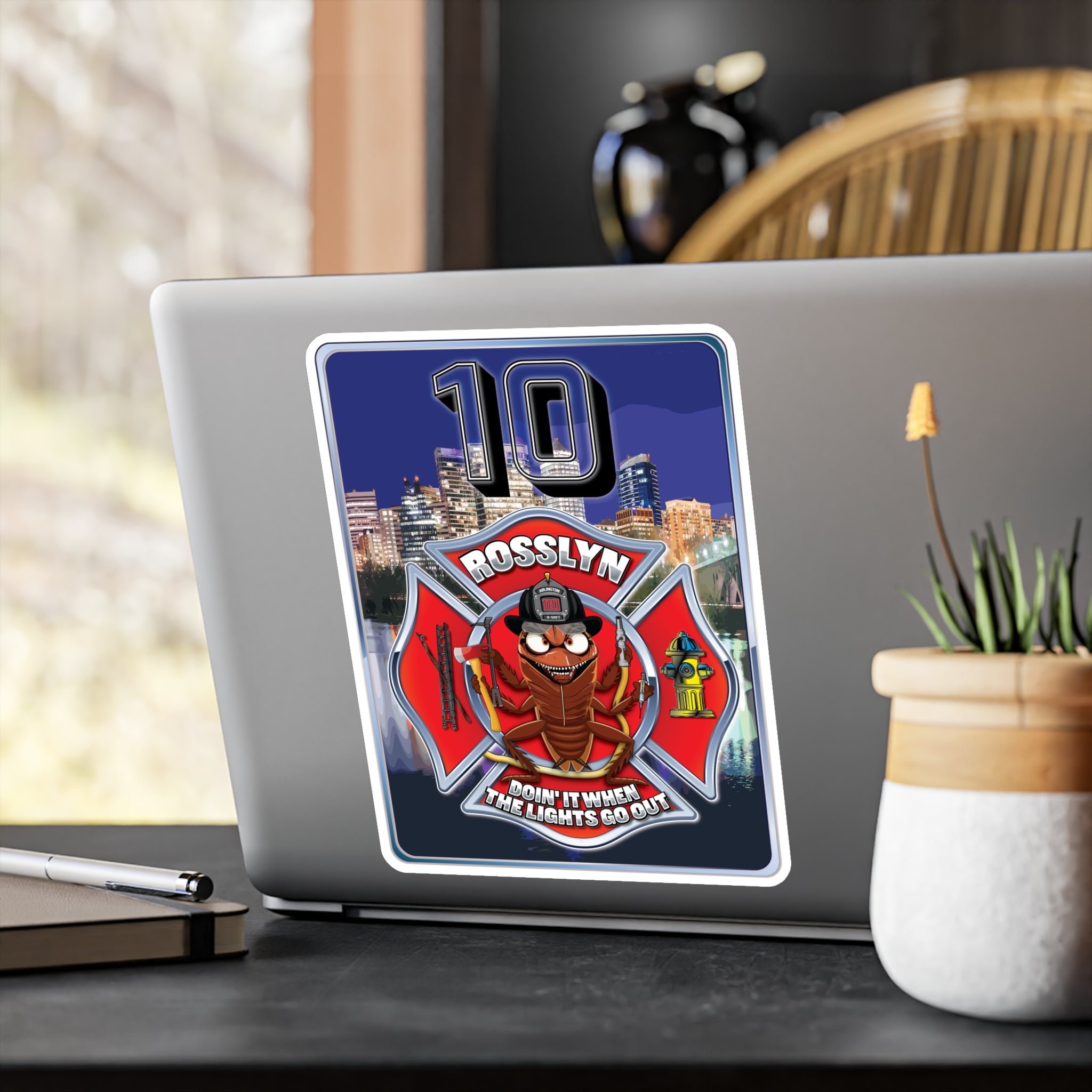 Kiss-Cut Vinyl Decals - Arlington Station 10 B-Shift