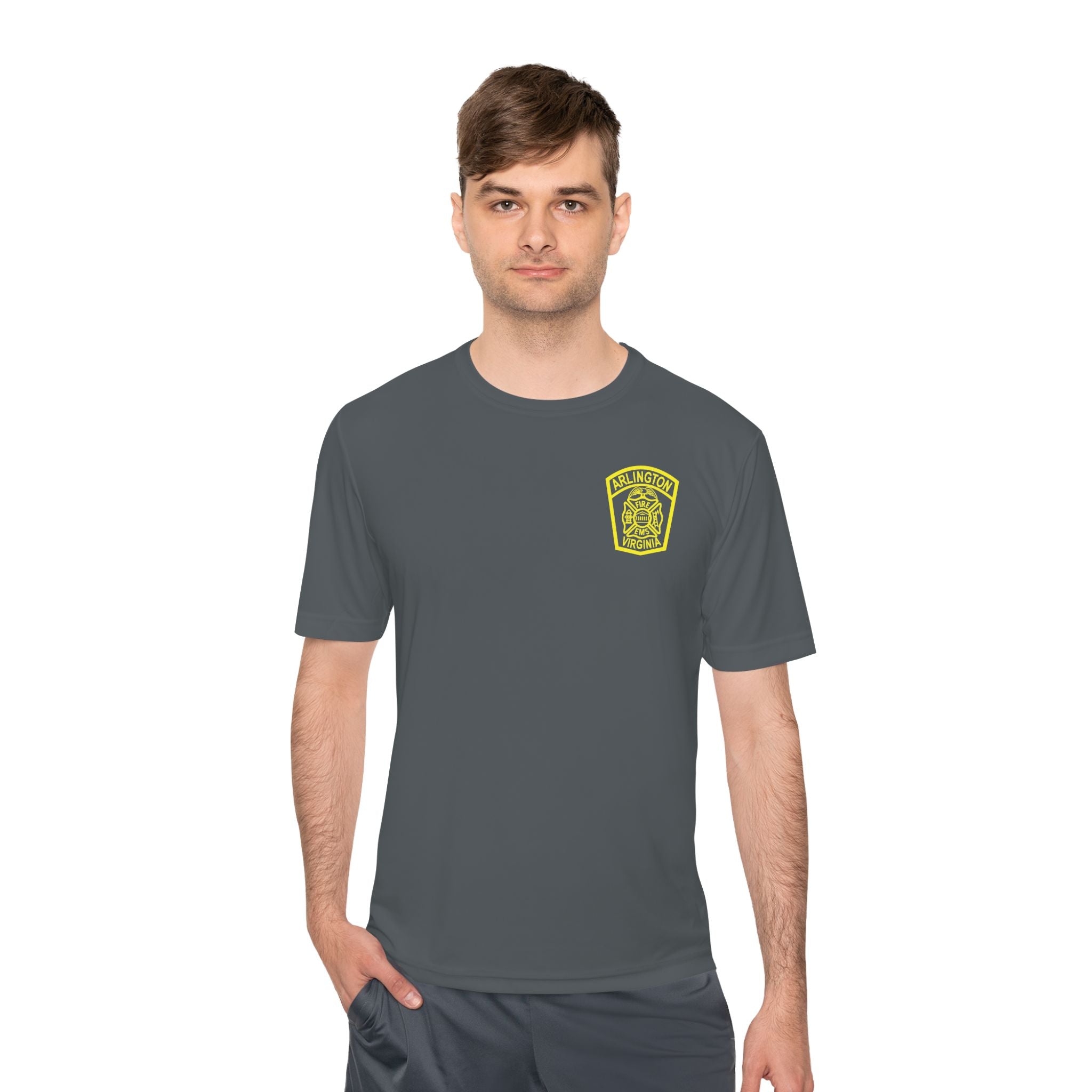 ACFD Officer Old Patch - Sport-Tek ST350 Unisex Moisture Wicking Tee