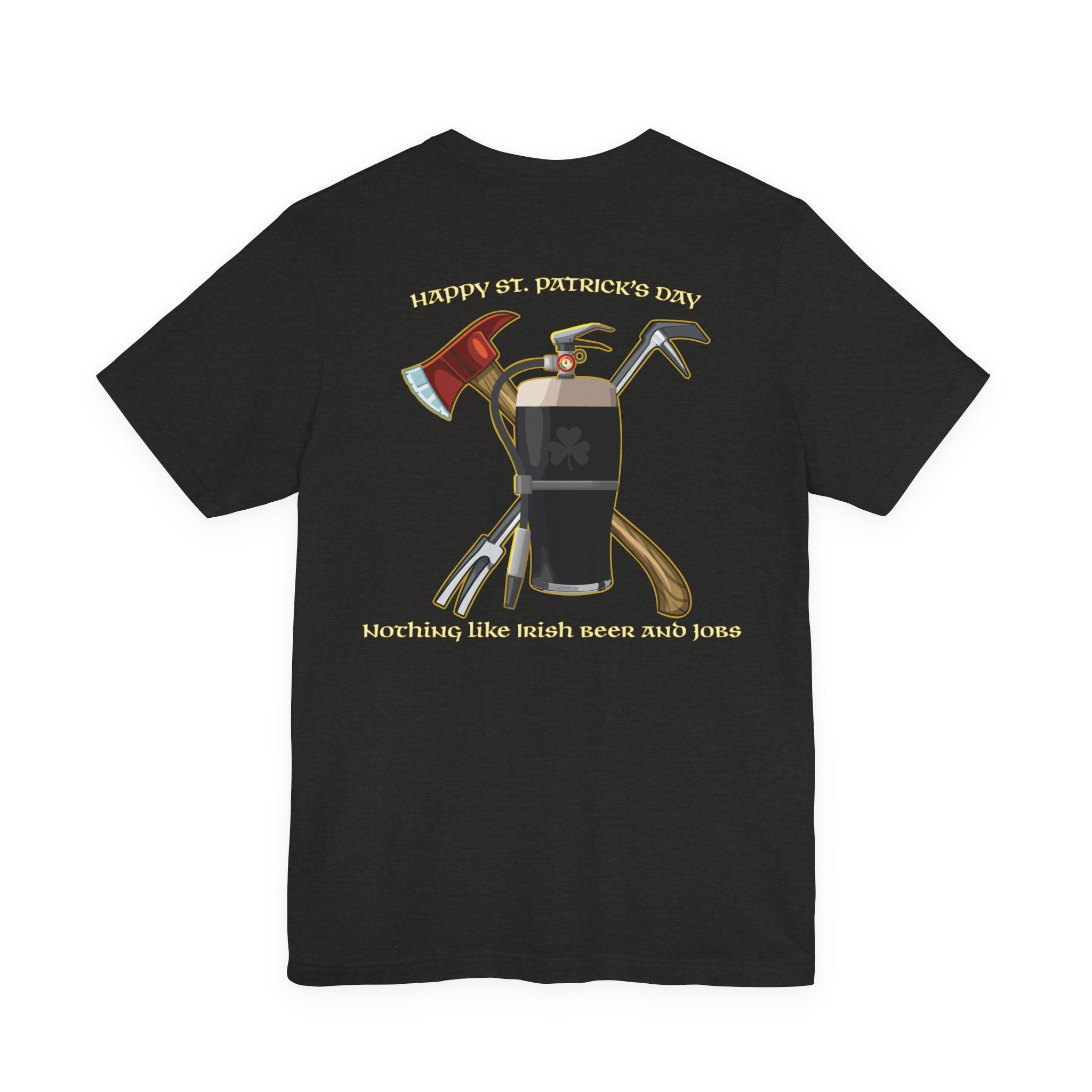 St. Patrick's Beer Fire - Bella-Canva Jersey Cotton Unisex Tee
