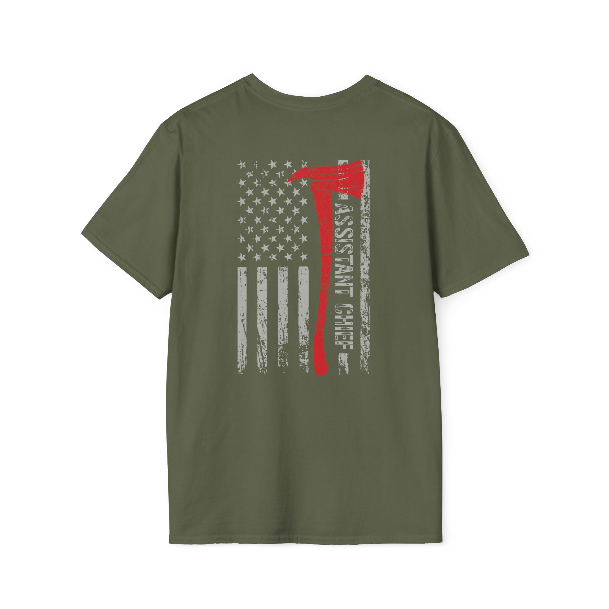 Assistant Chief US Flag - Unisex Softstyle T-Shirt