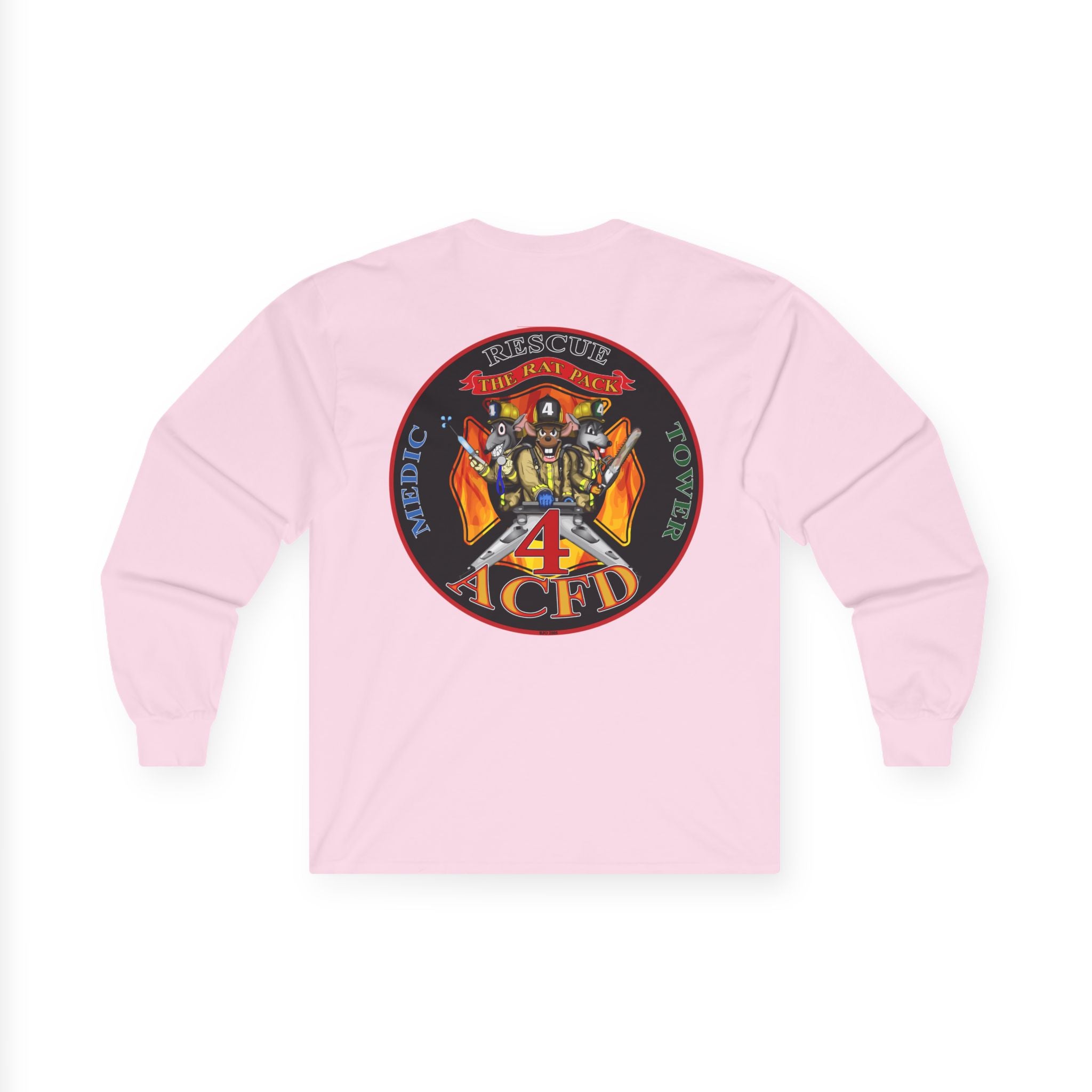 Old ACFD Rat Pack Rescue 4  Shirt  - Unisex Ultra Cotton Long Sleeve Tee
