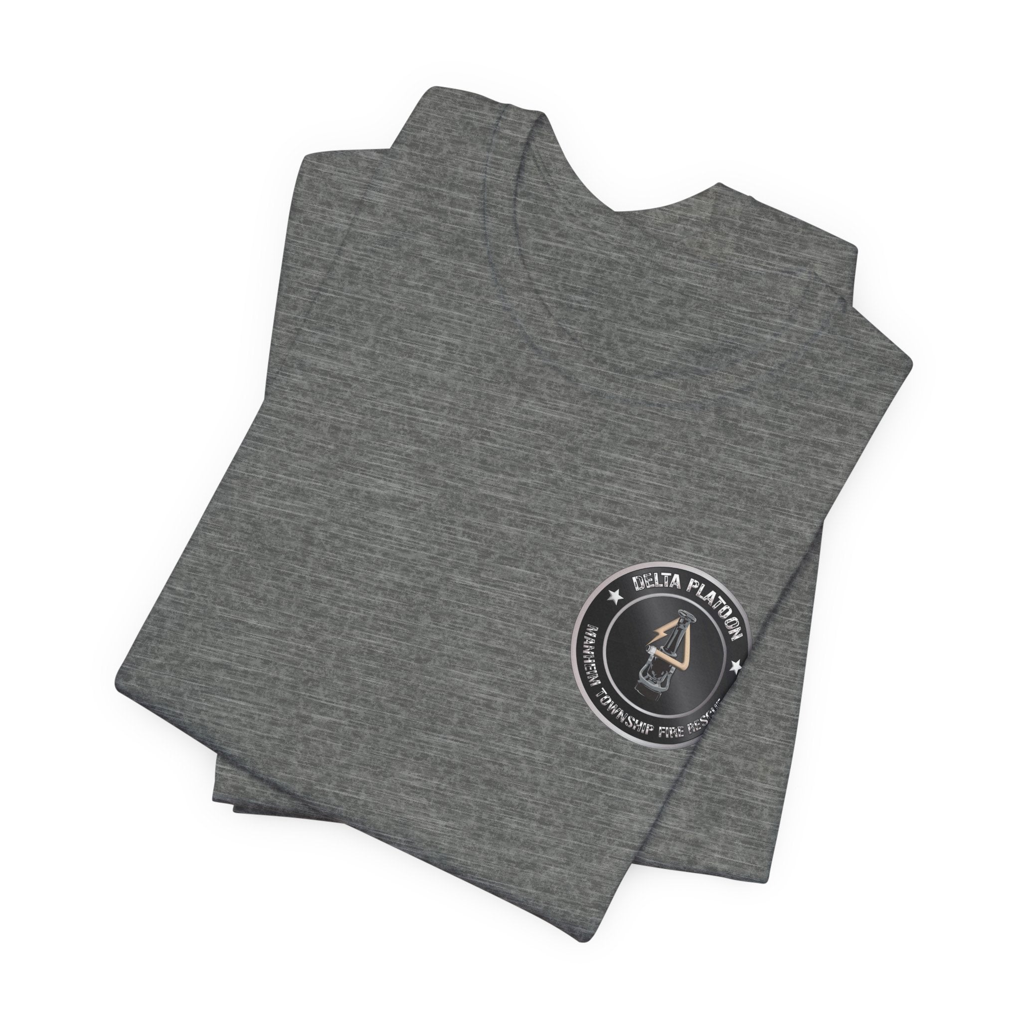 Manheim Township Local Delta Platoon Local white - Bella+Canvas Soft Unisex Tee