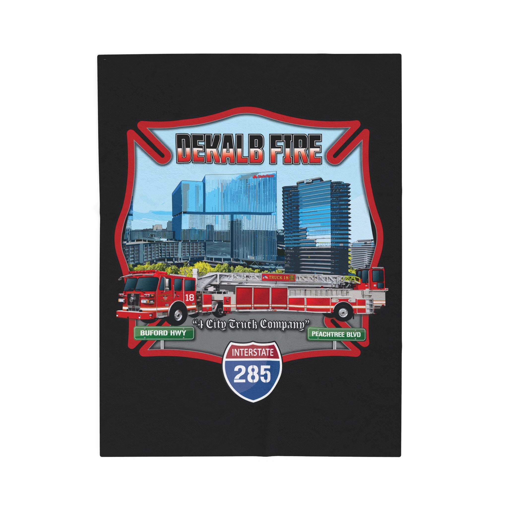 Dekalb County Tiller 18- Velveteen Plush Blanket