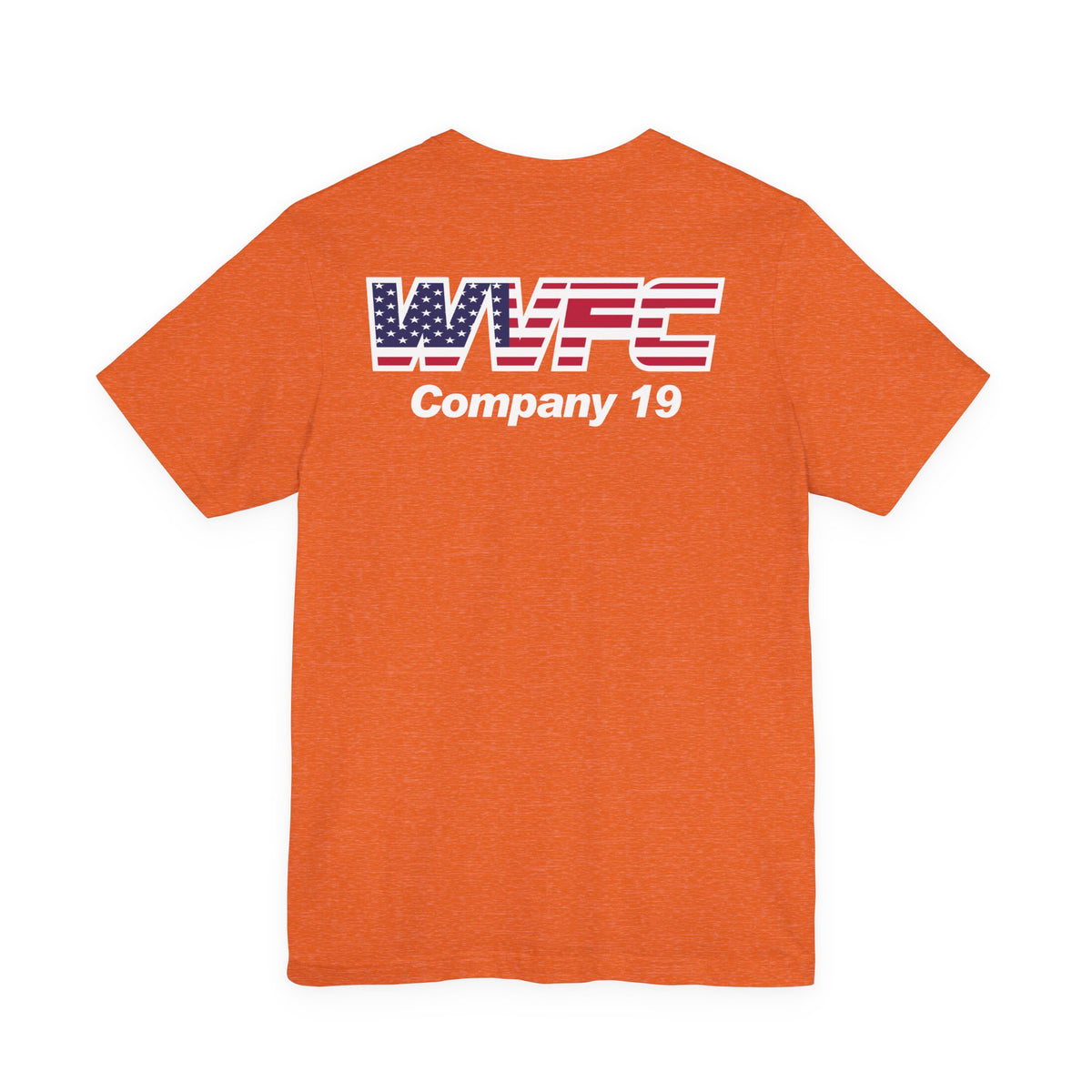 WVFC FD Logo wht US Flag wht- Unisex Jersey Short Sleeve Tee