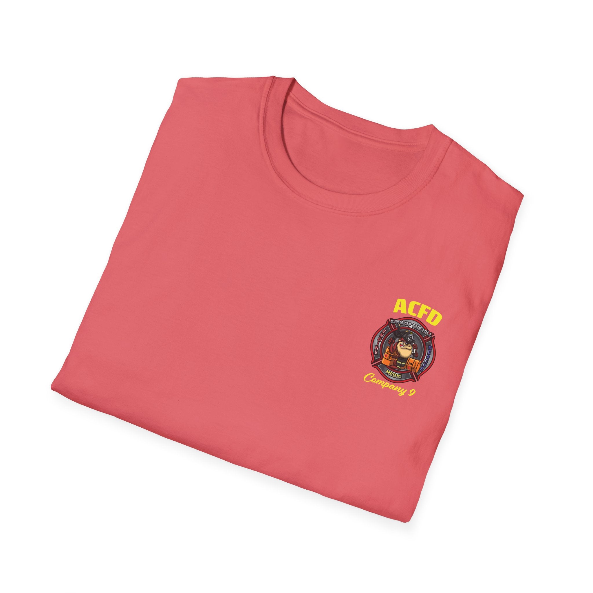 Station 9 Taz Front / Officer Rescue 9 back - Gildan Soft Cotton Softstyle T-Shirt