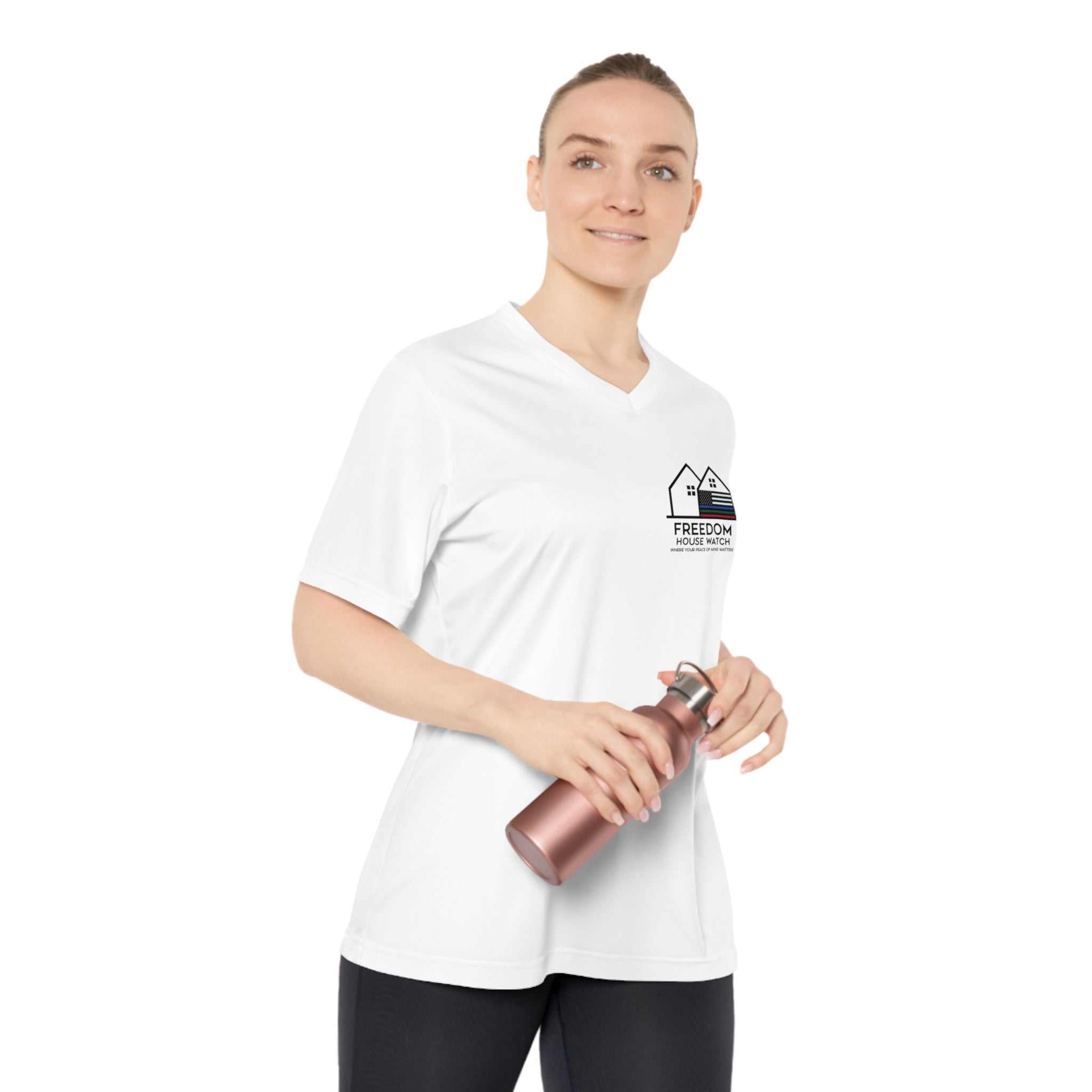 Freedom House Watch - Women's Performance V-Neck T-Shirt
