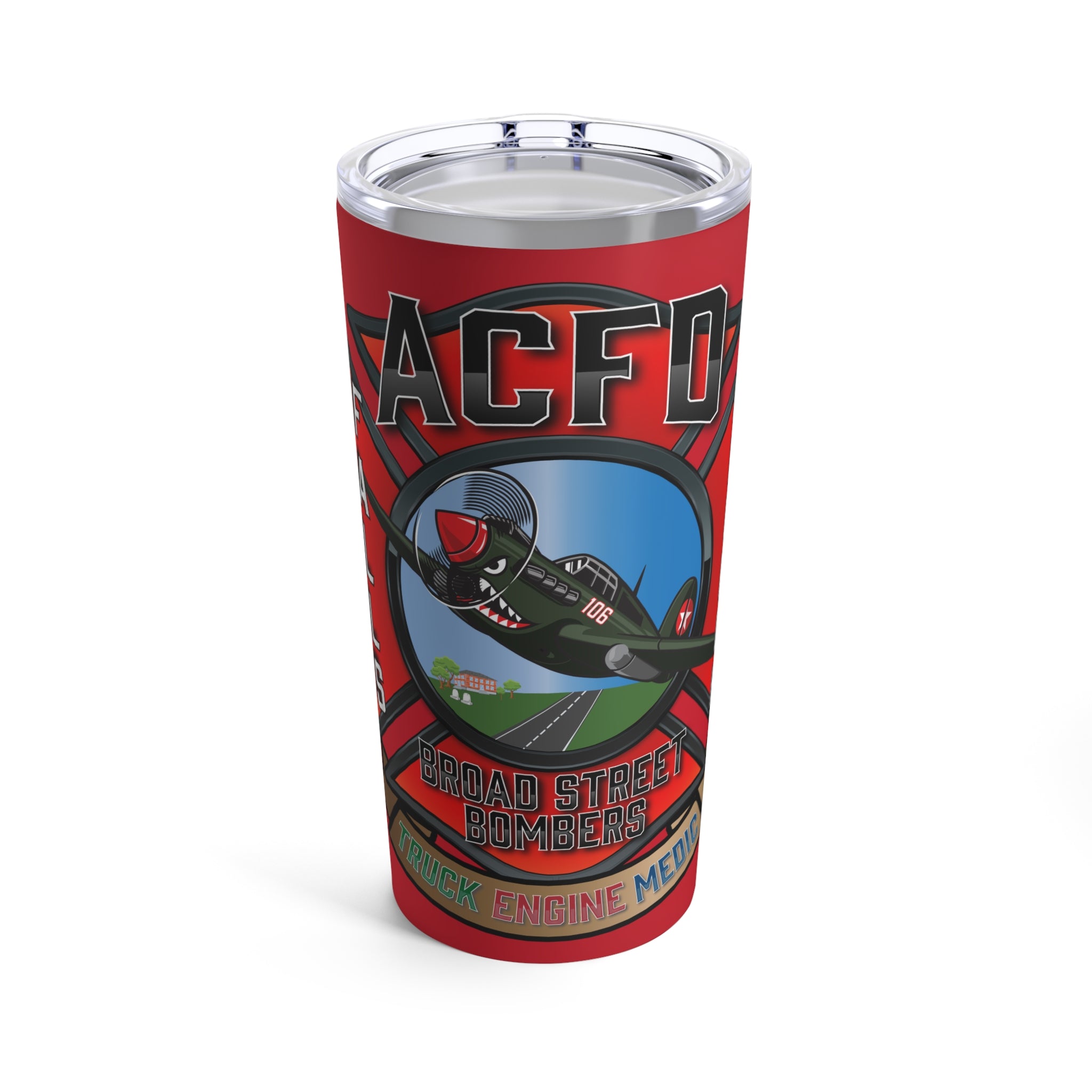 Red Station 6 Broad Street Bombers Tumbler 20oz