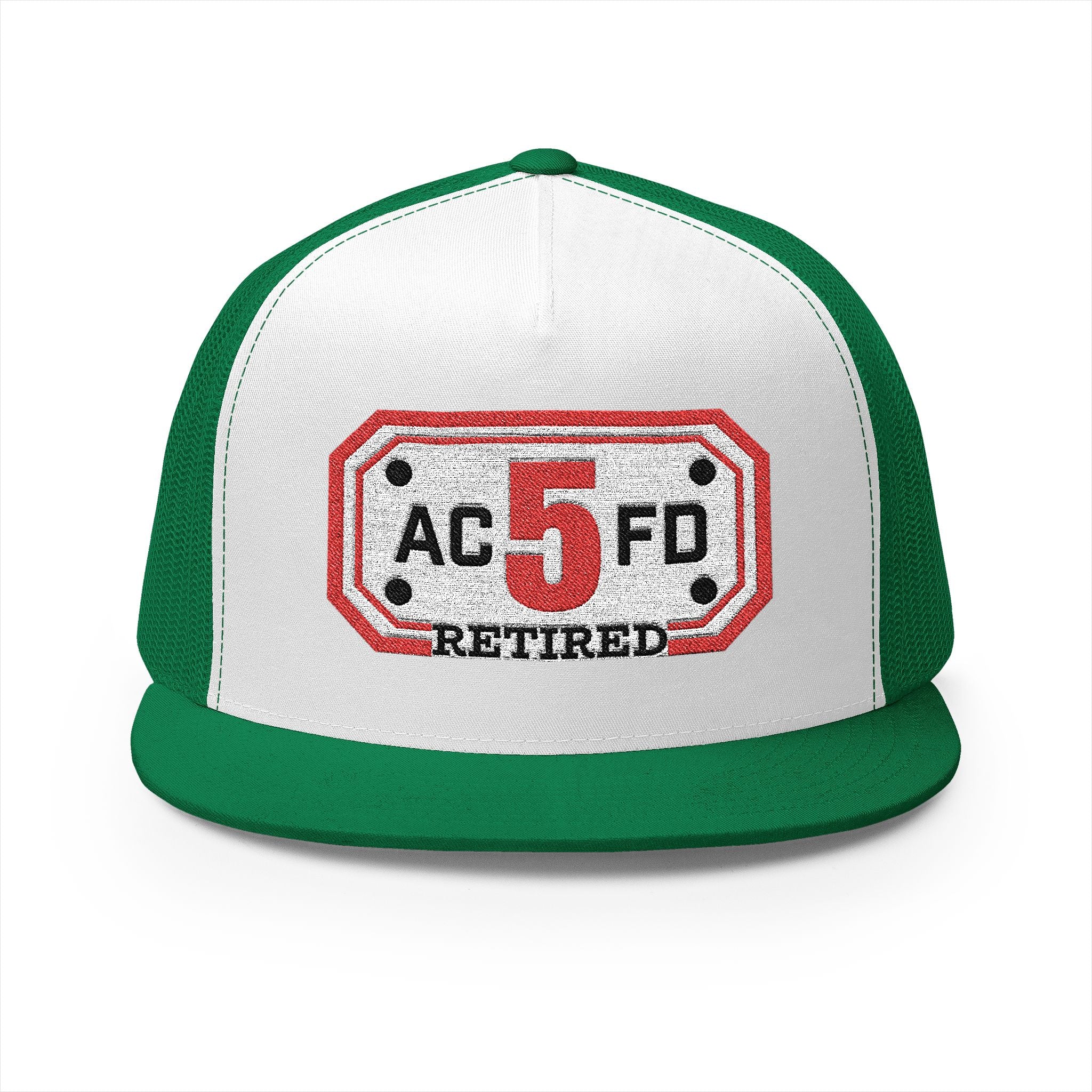 Retired Arlington Engine 5 - 5 Panel Trucker Cap (Embroidery)