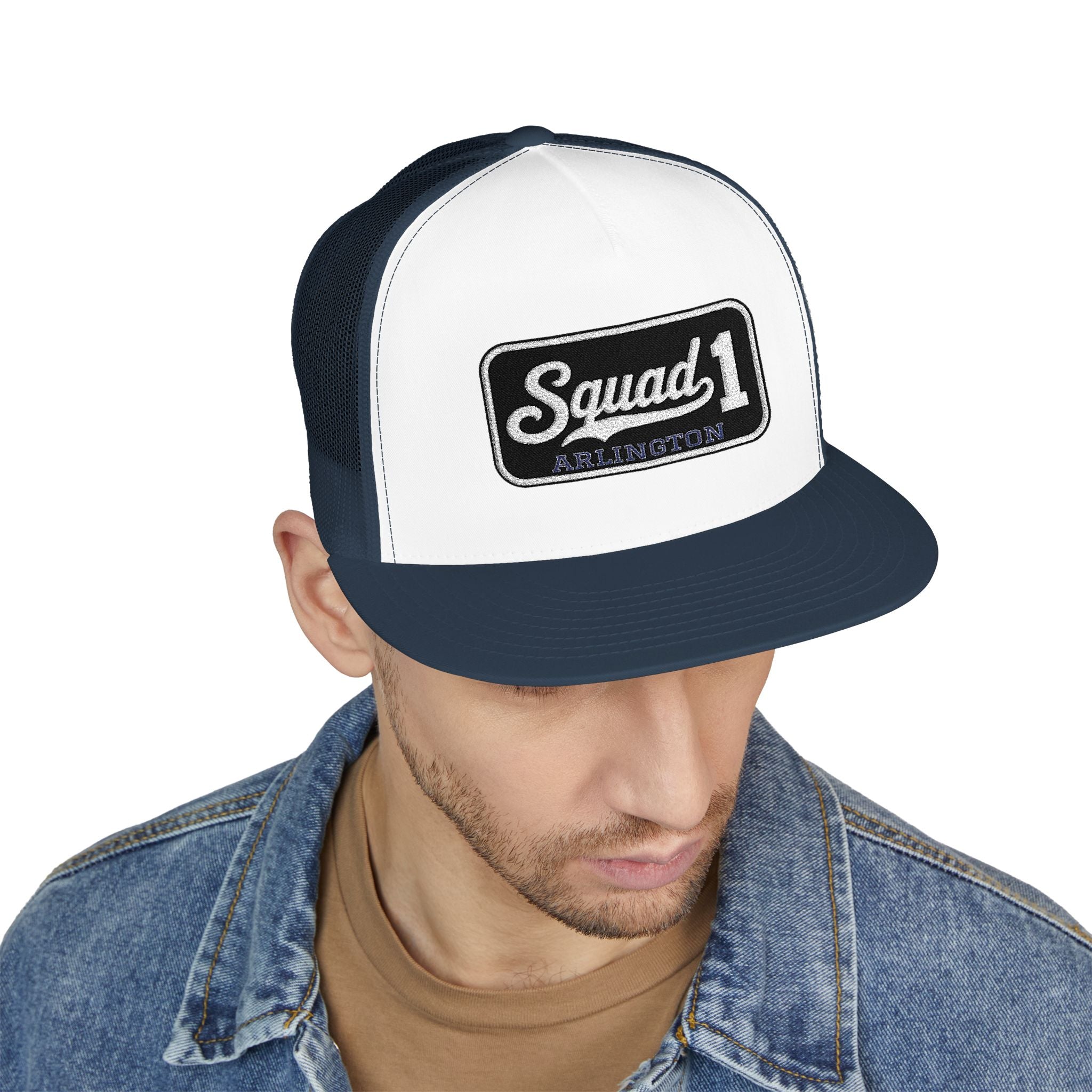 Arlington Squad 1 - 5 Panel Trucker Cap (Embroidery)