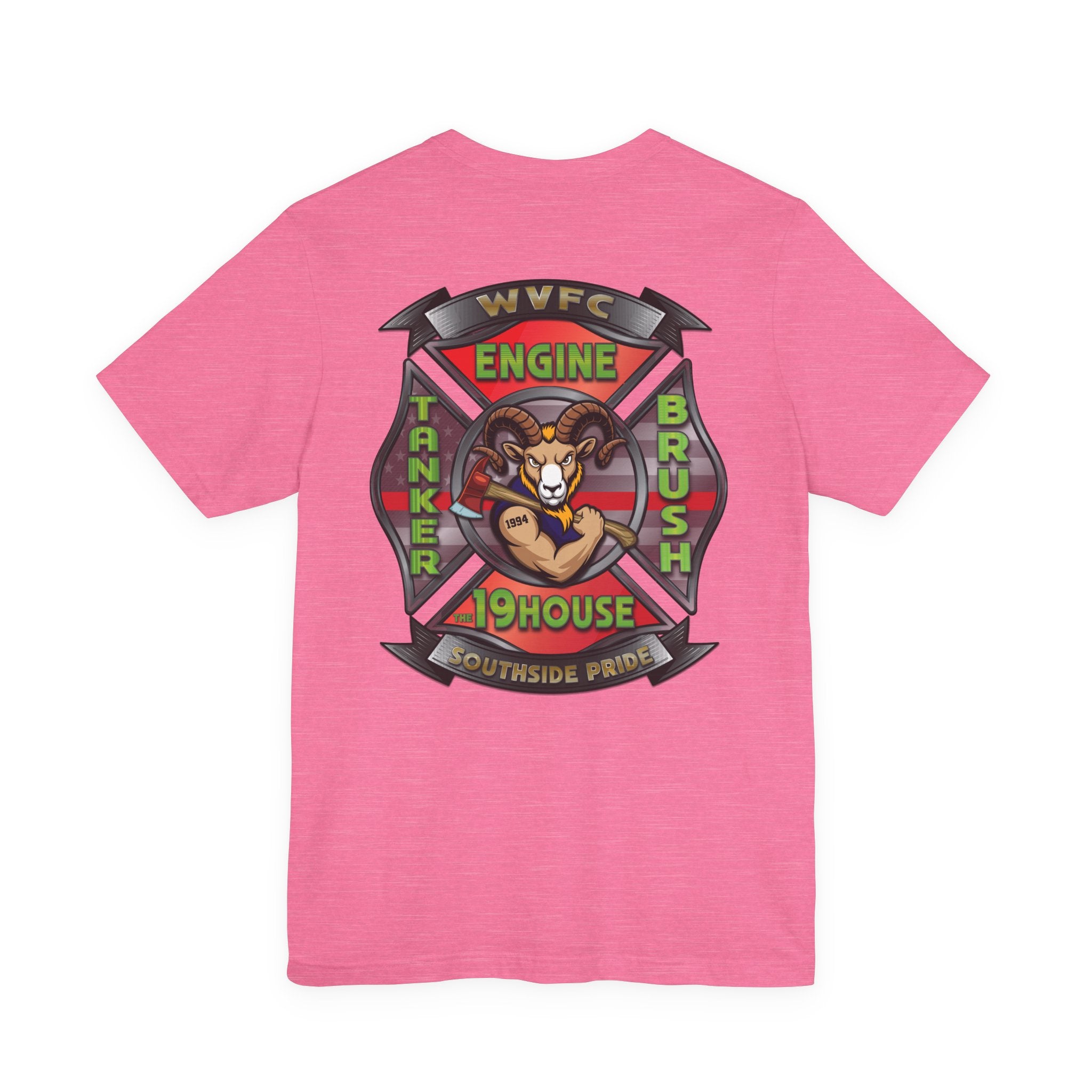 WVFC Goat Logo 2 Goat Logo 2 Back - Unisex Jersey Short Sleeve Tee