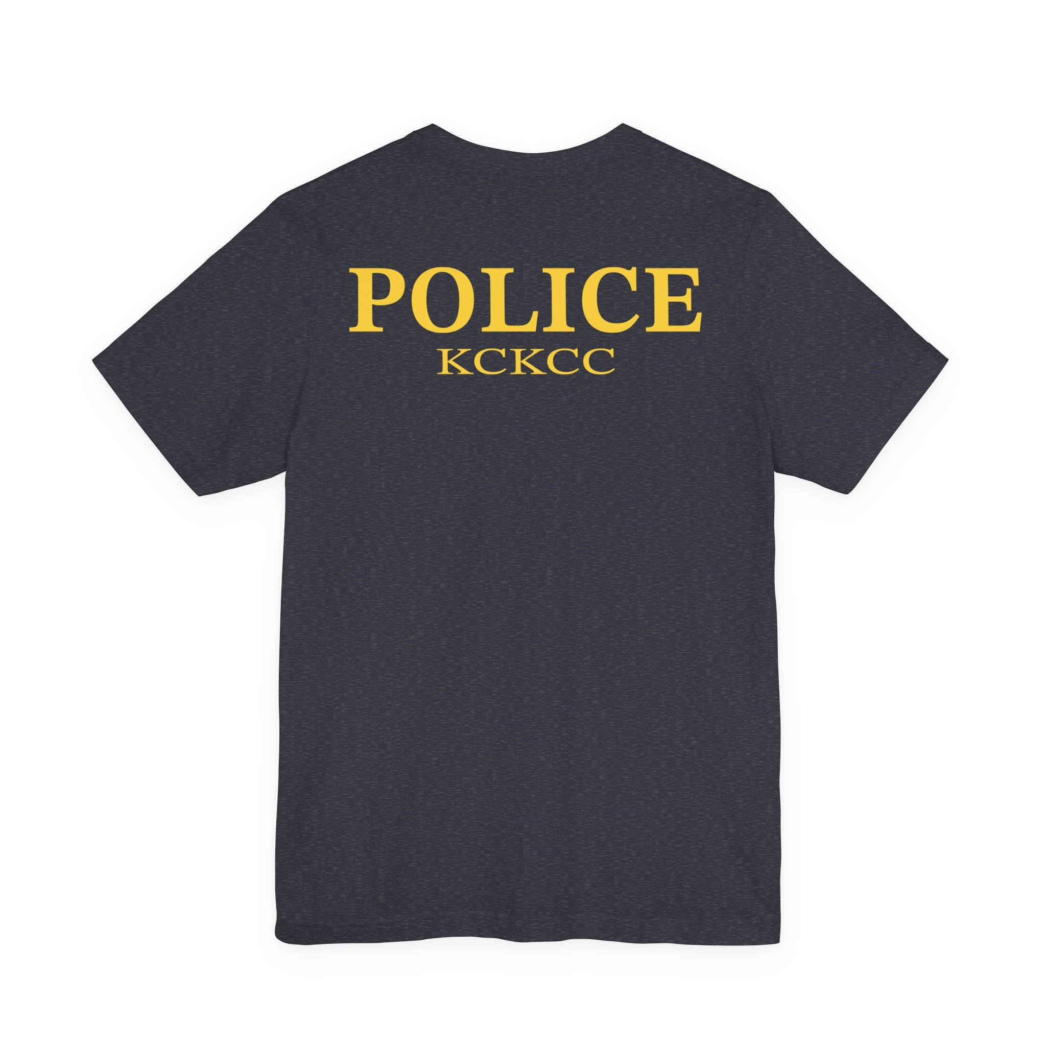 KCKCC Police Patch Black & White - Unisex Jersey Short Sleeve Tee