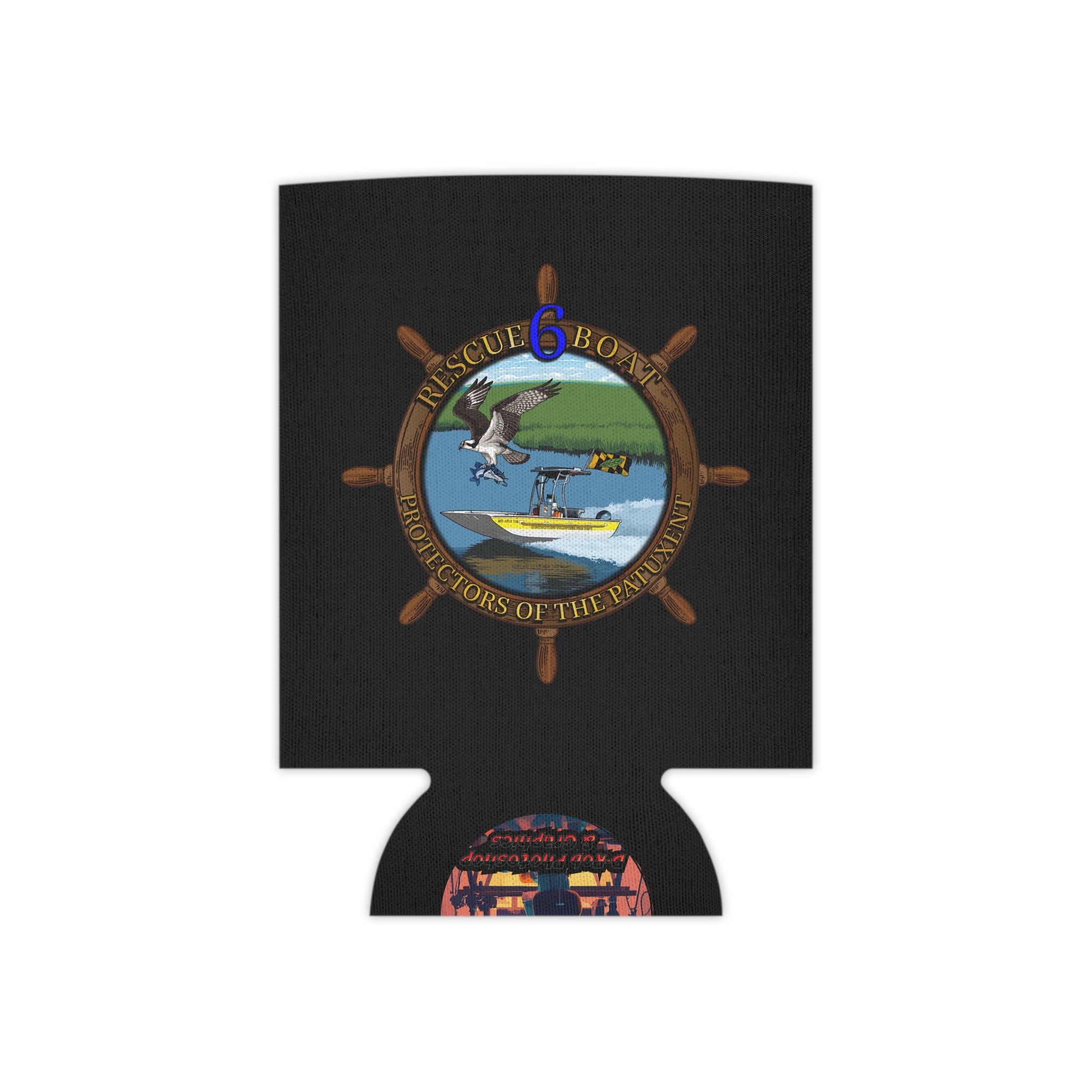 Huntingtown Vol. Fire Black Can Cooler