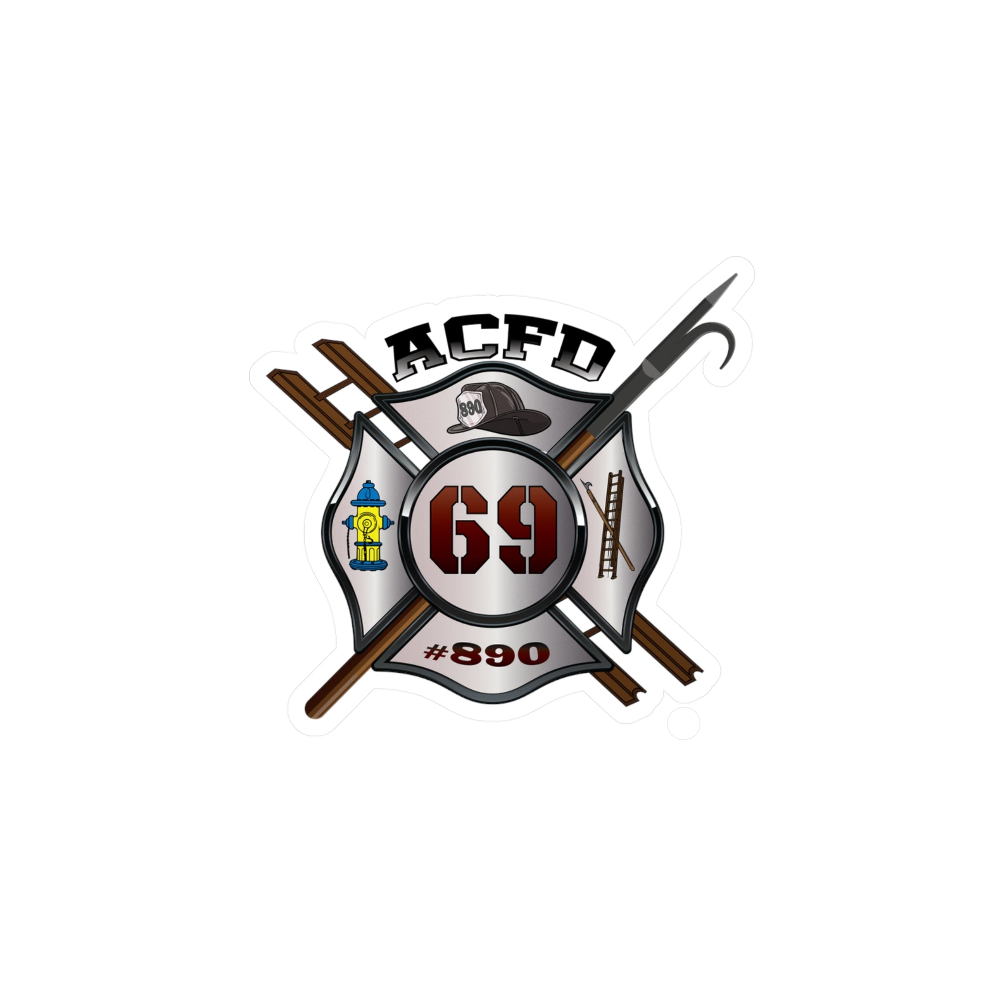 Kiss-Cut Vinyl Decals -Recruit Class 69 Arlington Maltese