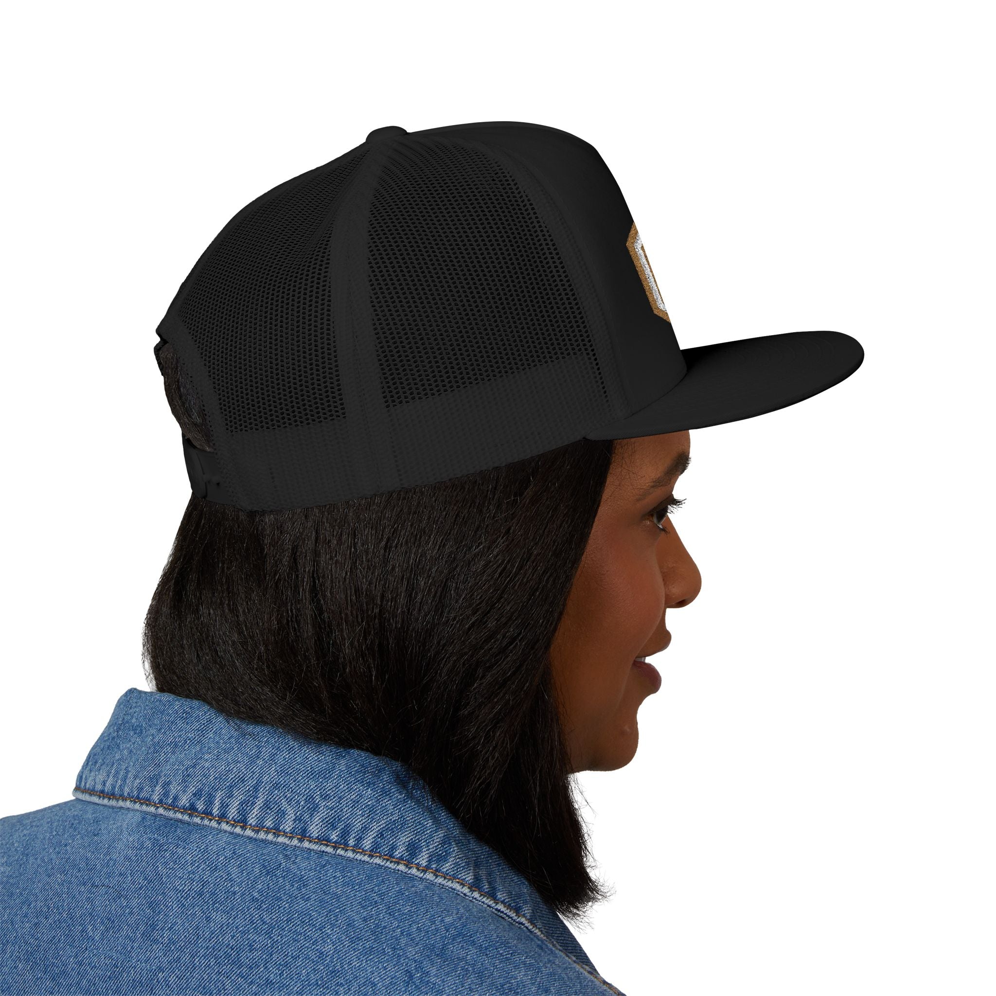 Arlington Fire Marshal Gold - 5 Panel Trucker Cap (Embroidery)