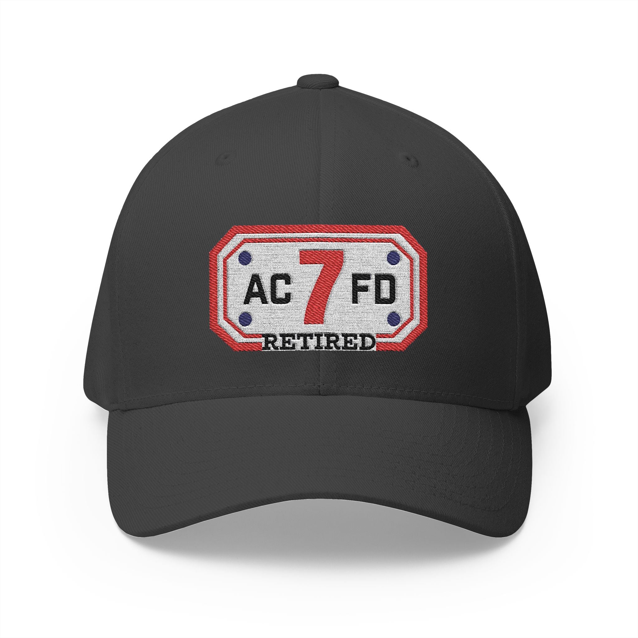 Retired Arlington Engine 7 - FLEXFIT Closed-Back Structured Cap (Embroidery)