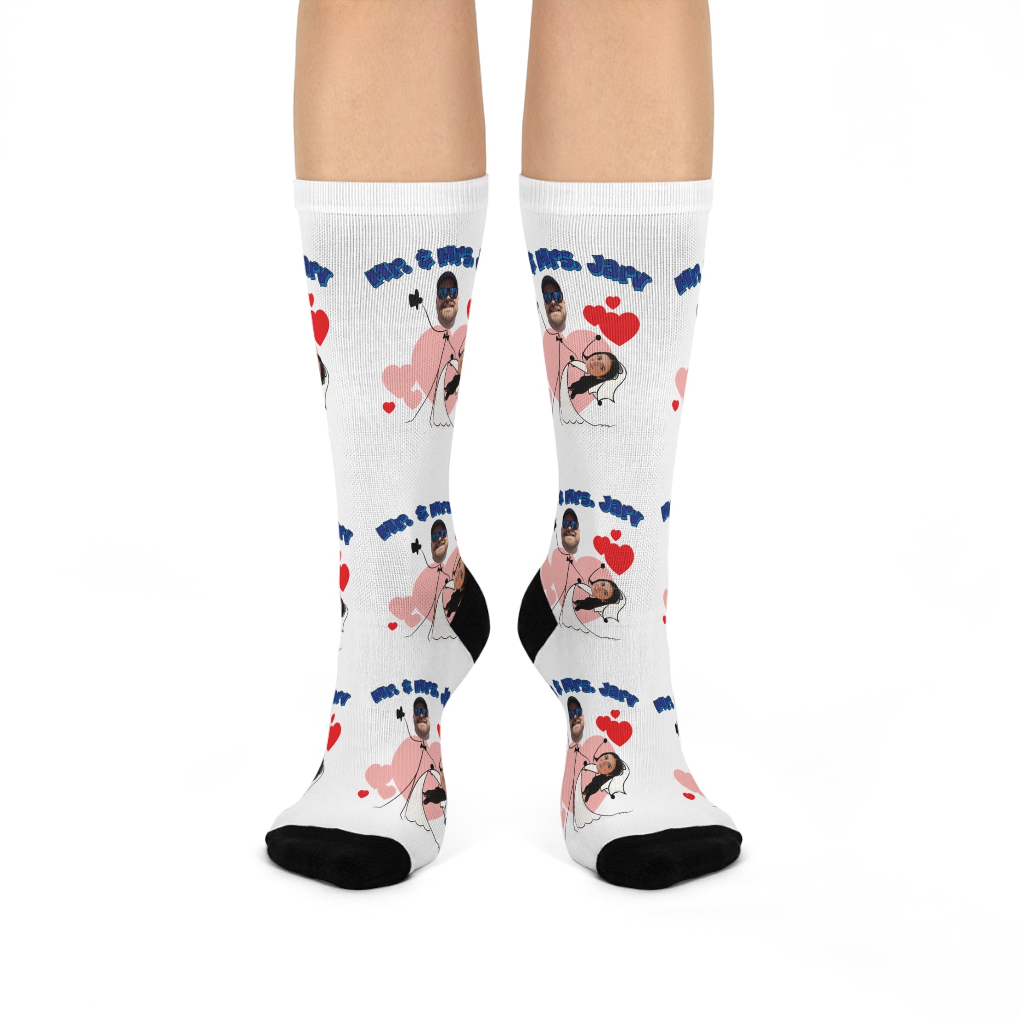 Mr. & Mrs. Jarv - Cushioned Crew Socks