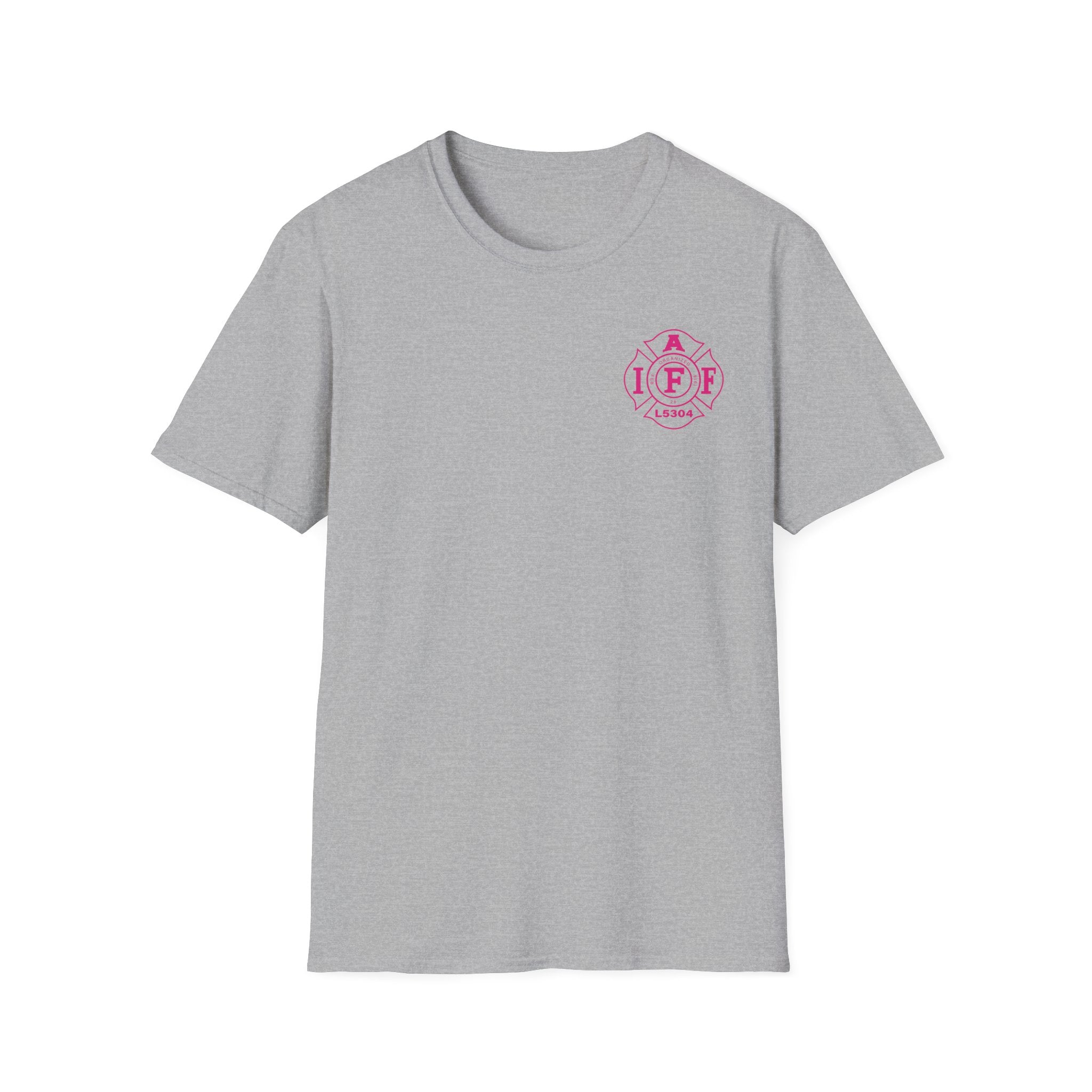 Clarke County Fire Breast Cancer (Portion of Proceeds go to Local 5304) - Gildan Soft Cotton Softstyle T-Shirt