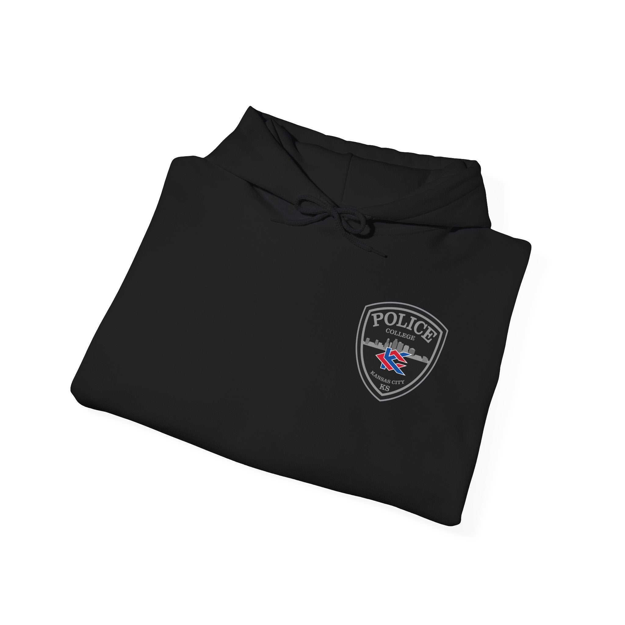 Kansas City College Police Grey Patch - Unisex Heavy Blend™ Hooded Sweatshirt