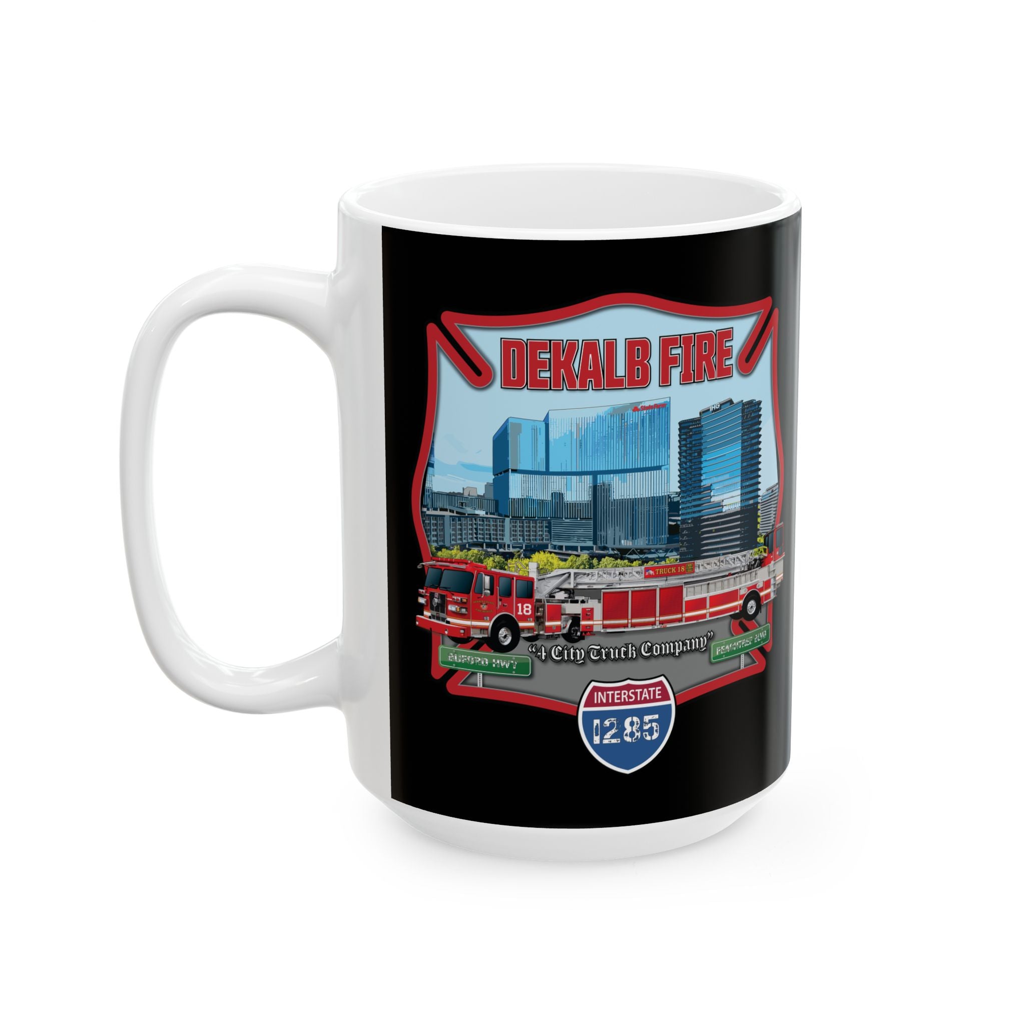 Dekalb County Fire Tiller 18 Mug, (11oz, 15oz)