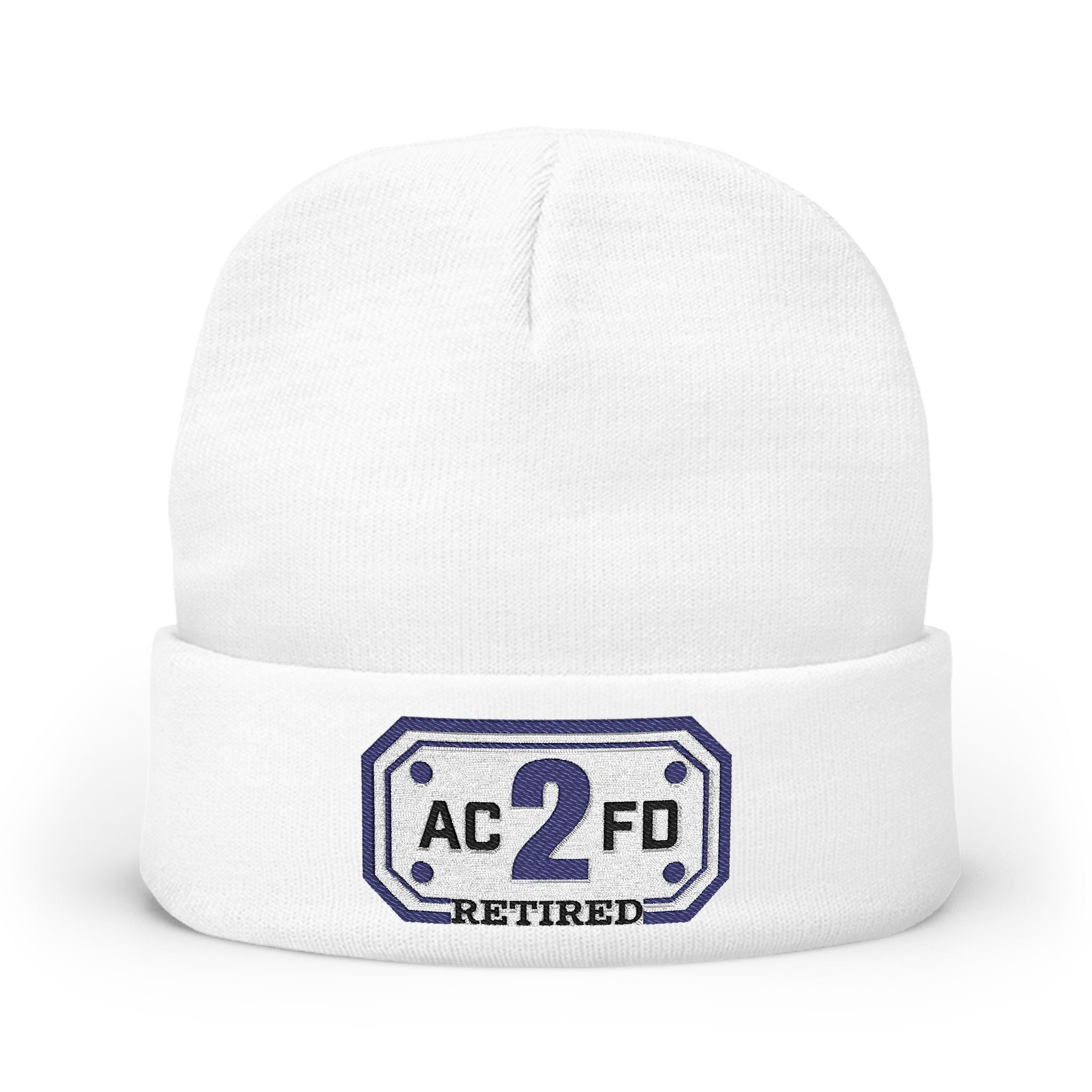 Retired Arlington Rescue 2 - Knit Beanie (Embroidery)