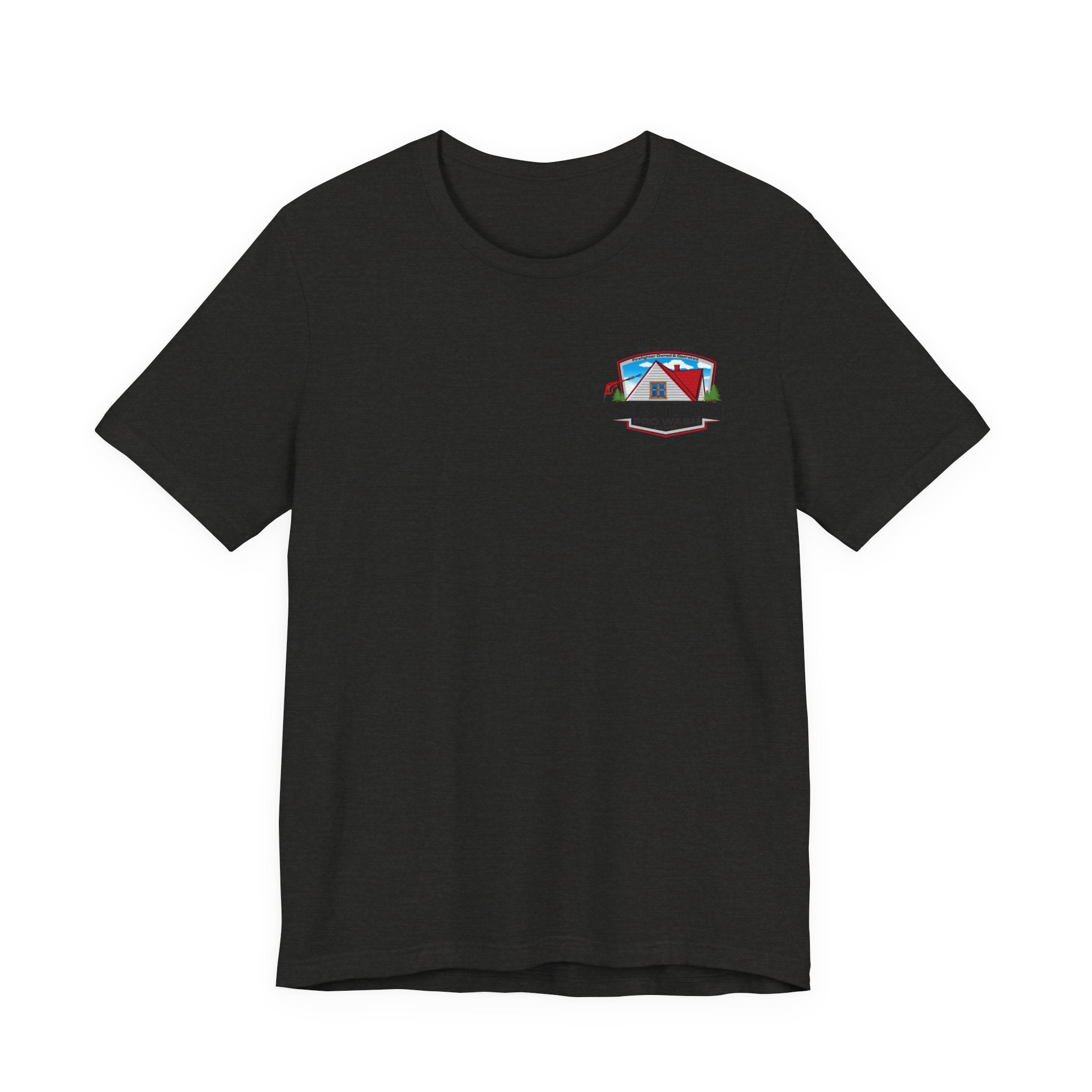 Pierson Pro Wash White Shirt Logo - Bella+Canvas Soft Unisex Tee