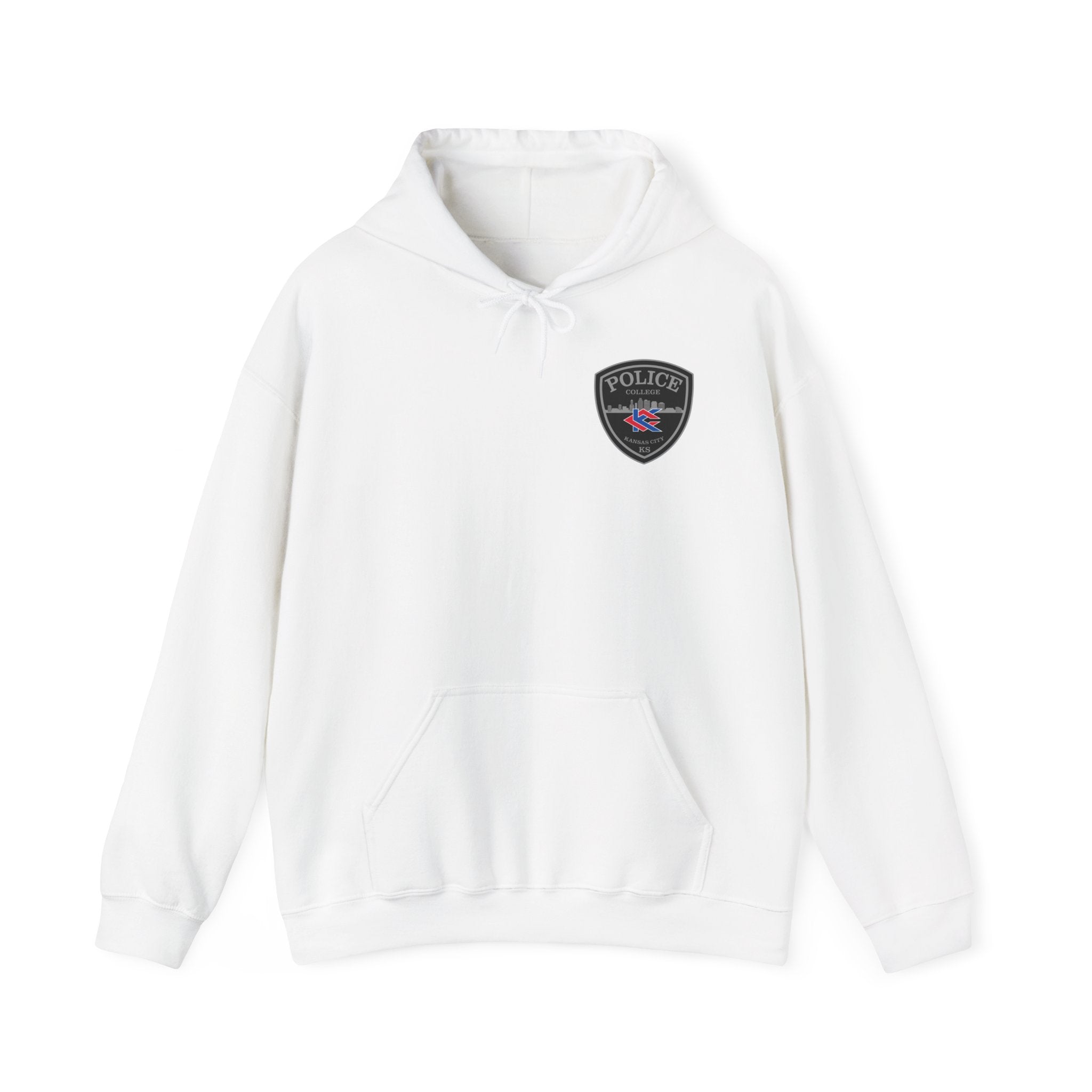 Kansas City College Police Grey Patch - Unisex Heavy Blend™ Hooded Sweatshirt
