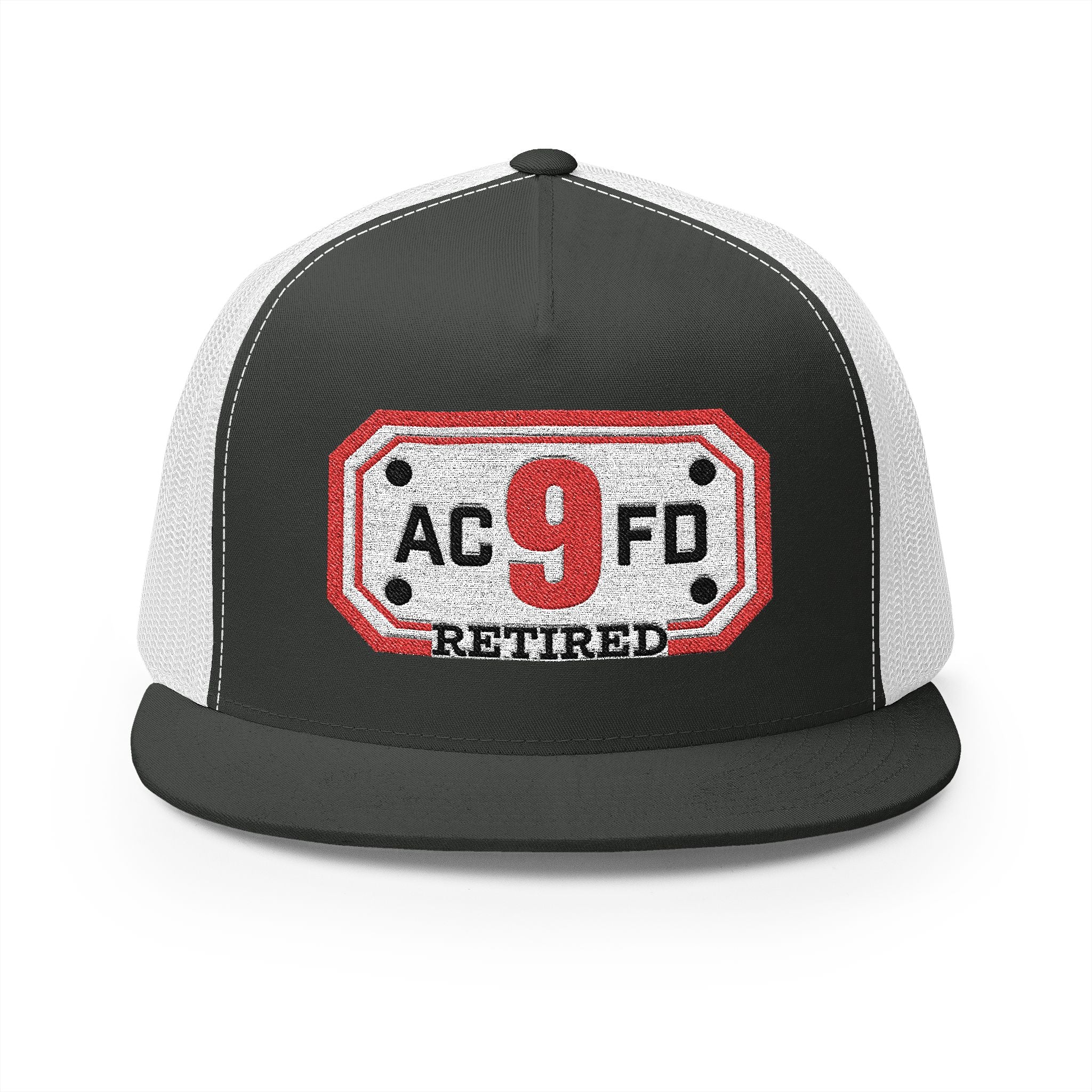 Retired Arlington Engine 9 - 5 Panel Trucker Cap (Embroidery)