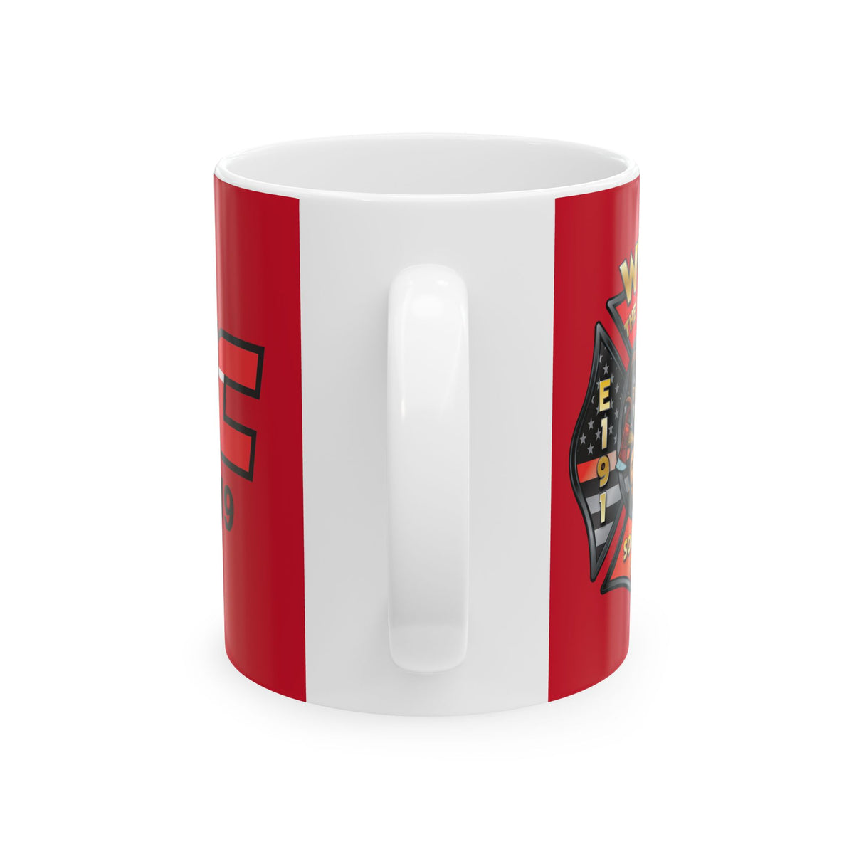 WVFC Goat Logo 1 version 1 blk - Ceramic Mug, (11oz)