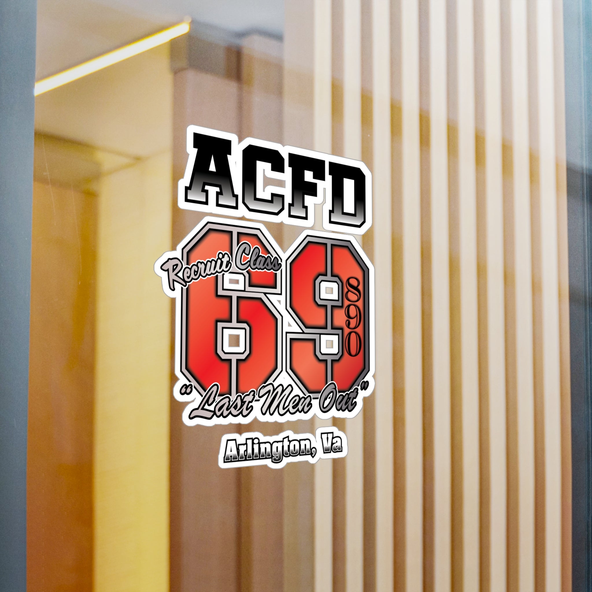 Kiss-Cut Vinyl Decals -Recruit Class 69 Arlington
