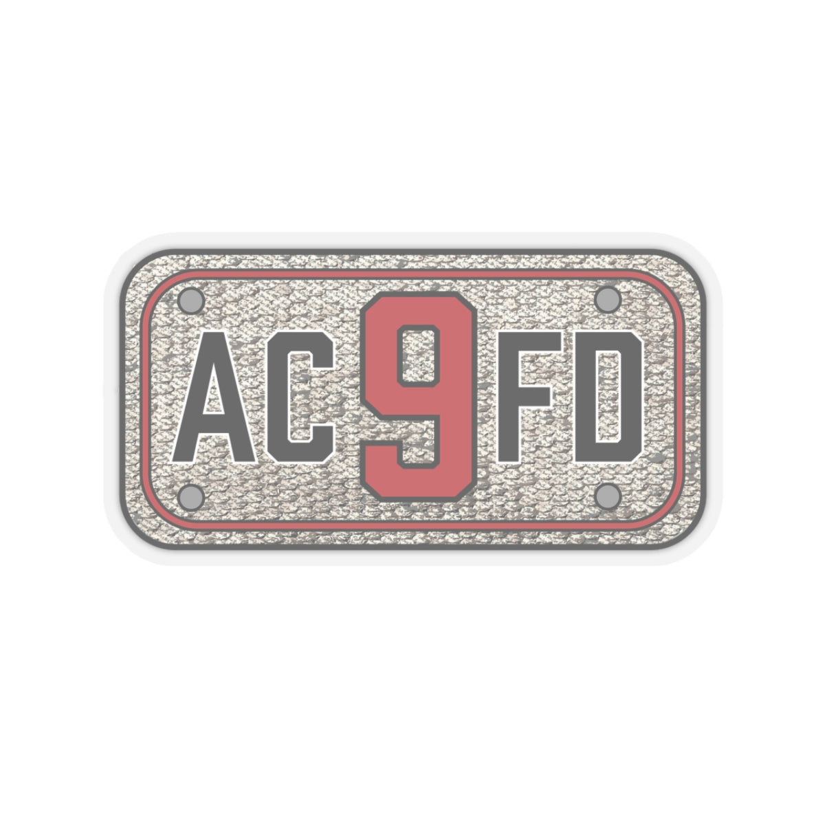 ACFD 9 Engine Hose Patch - Kiss-Cut Stickers