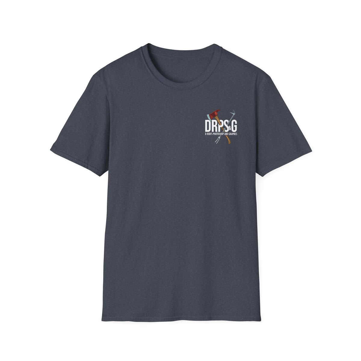 Firefighter Dad US Flag - Unisex Softstyle T-Shirt