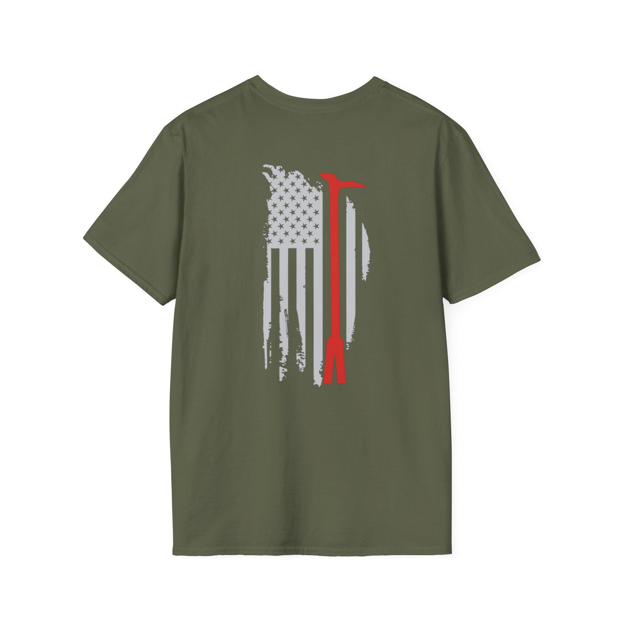 Halligan US Flag - Unisex Softstyle T-Shirt