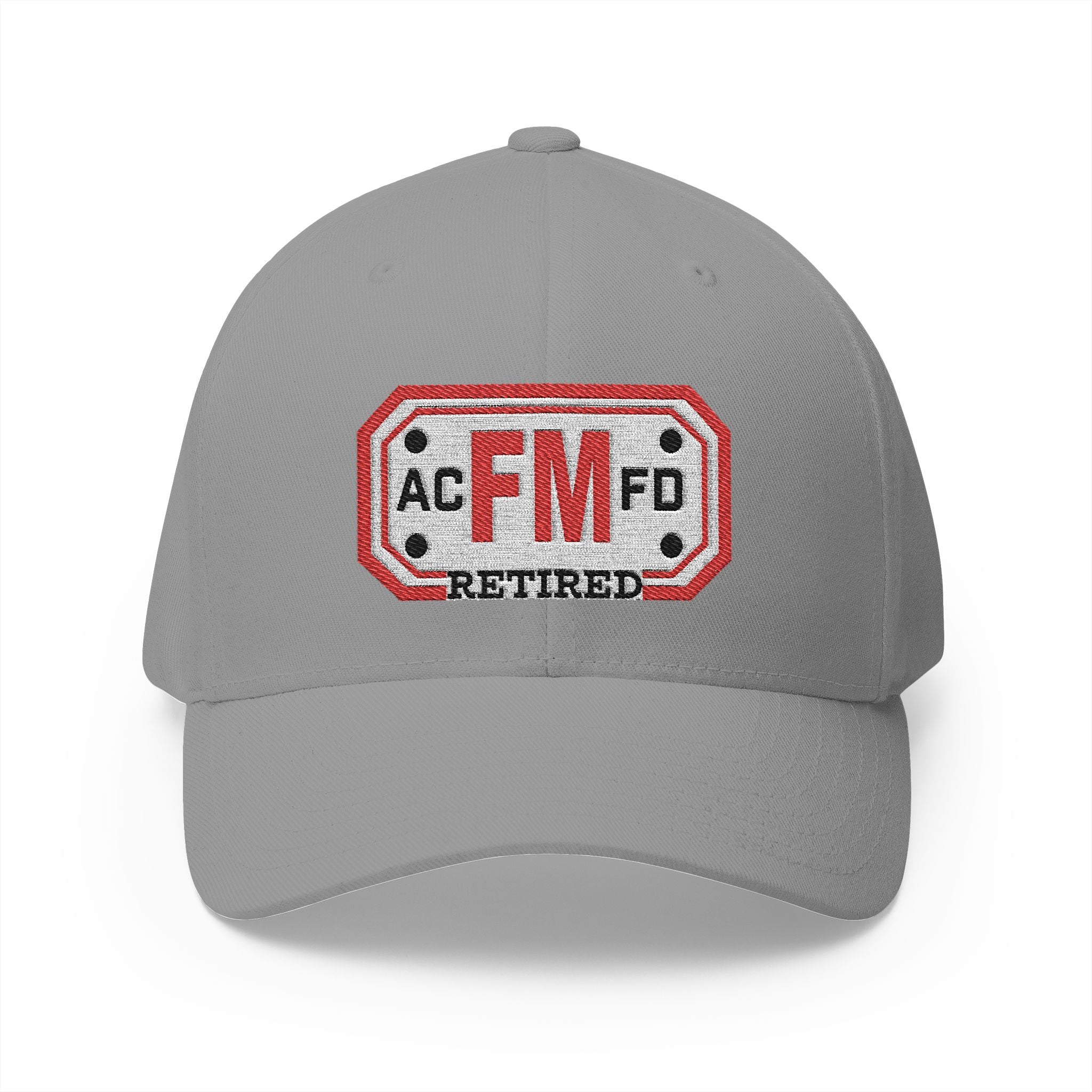 Retired Arlington Fire Marshal Red - FLEXFIT Closed-Back Structured Cap (Embroidery)