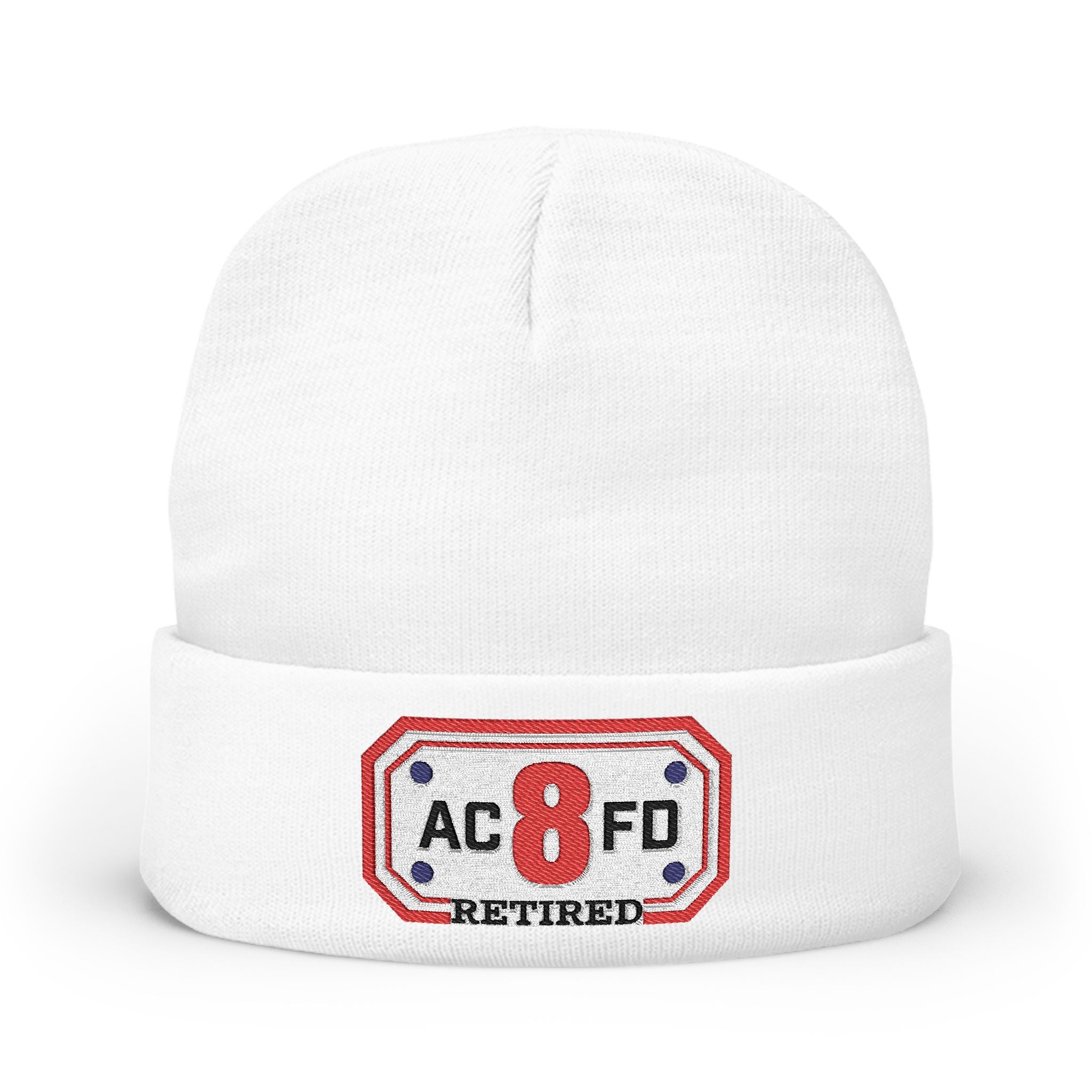 Retired Arlington Engine 8- Knit Beanie (Embroidery)