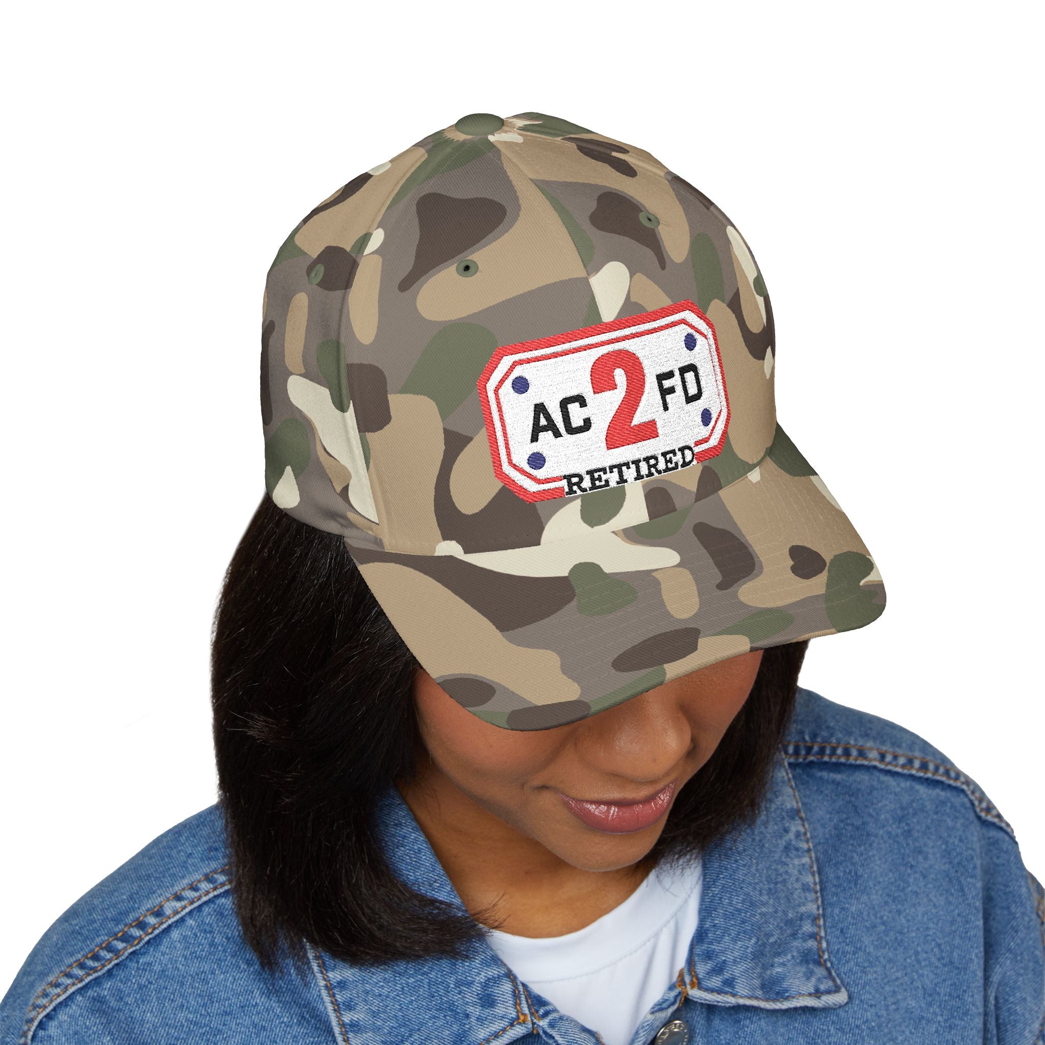 Retired Arlington Engine 2 - FLEXFIT Closed-Back Structured Cap (Embroidery)