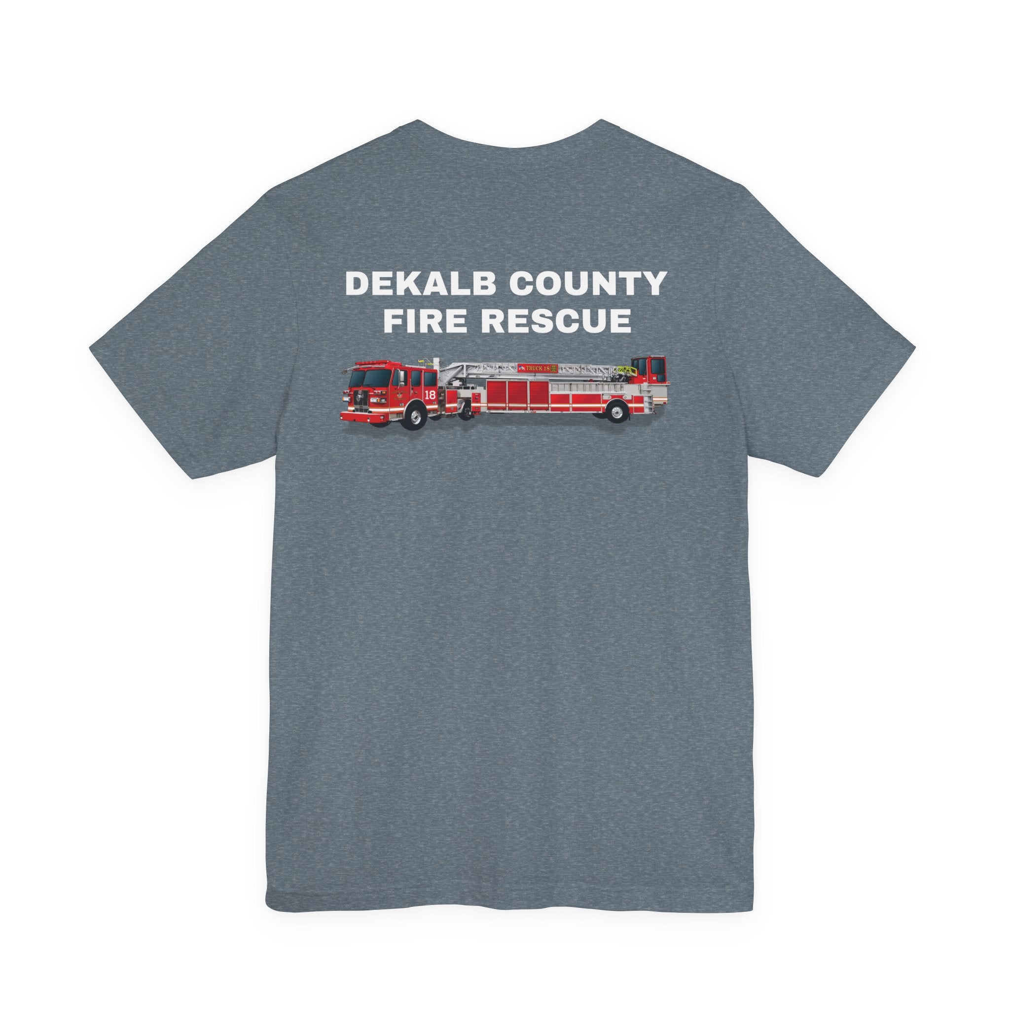 Dekalb County Fire Tiller 18 Rendering - Bella+Canvas Soft Unisex Tee