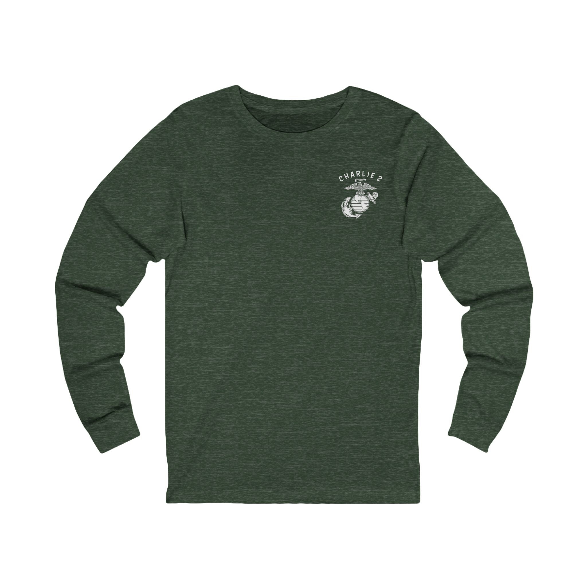 Charlie 2 Ronin (white Logo) - Bella-Canvas Soft Jersey Cotton Long Sleeve Tee