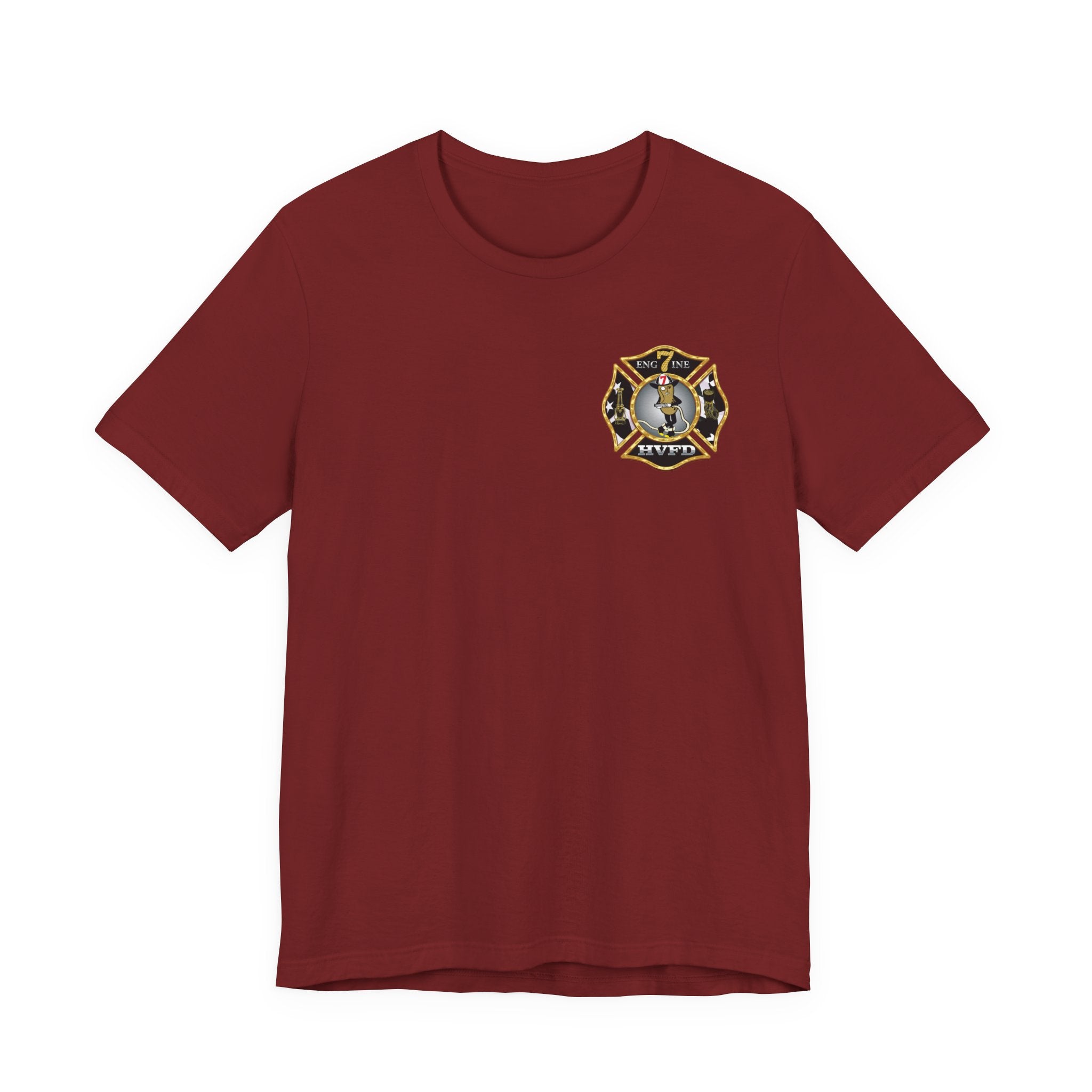 Hollywood MD Vol Fire Eng7ine - Bella+Canvas Soft Unisex Tee