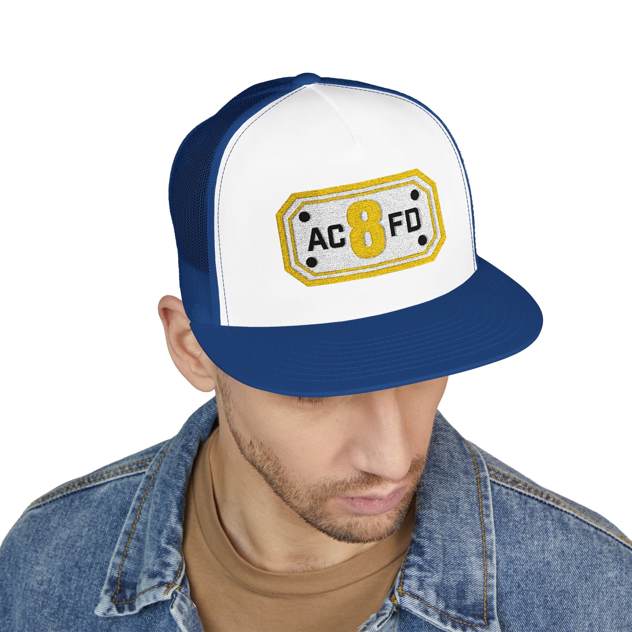 Arlington Medic 8 (requested different style hat) - 5 Panel Trucker Cap (Embroidery)
