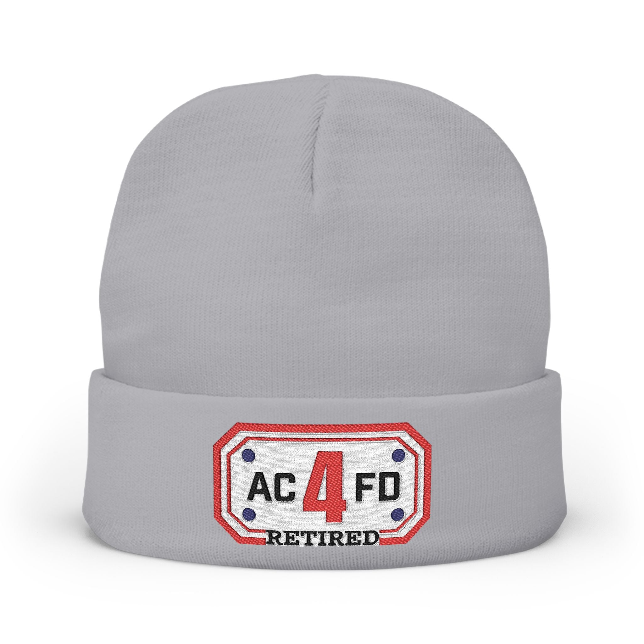 Retired Arlington Engine 4 - Knit Beanie (Embroidery)