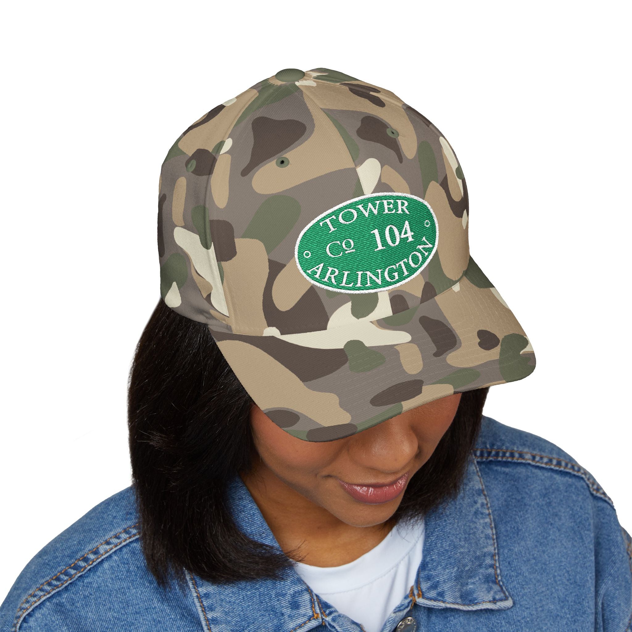 Arlington Tower 4 Circle Patch - FLEXFIT Closed-Back Structured Cap (Embroidery)