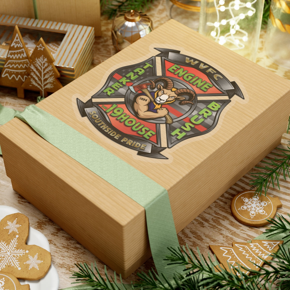 WVFC Goat Logo 2 - Kiss-Cut Stickers