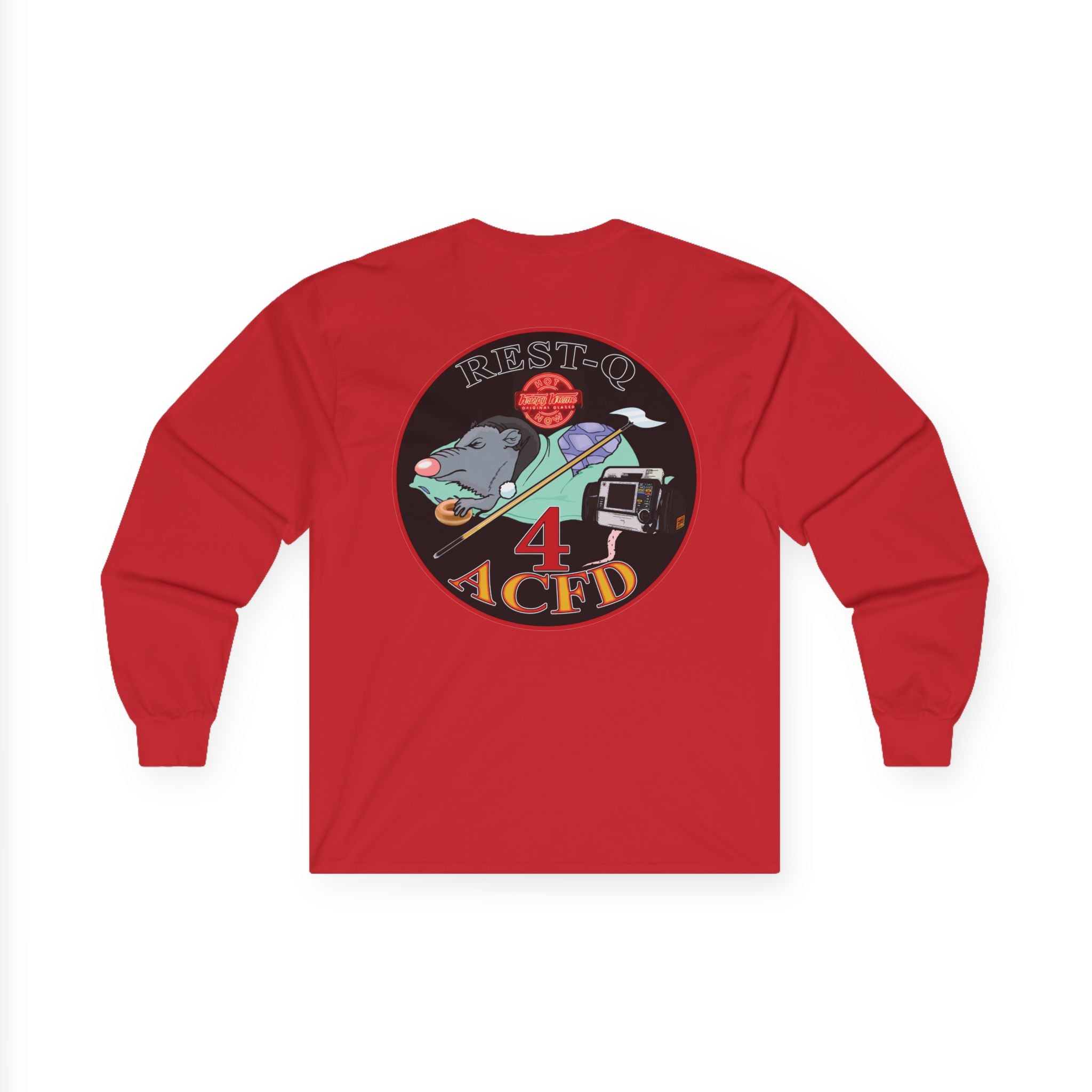 ACFD 4 Old School Rest-Q Shirt - Unisex Ultra Cotton Long Sleeve Tee