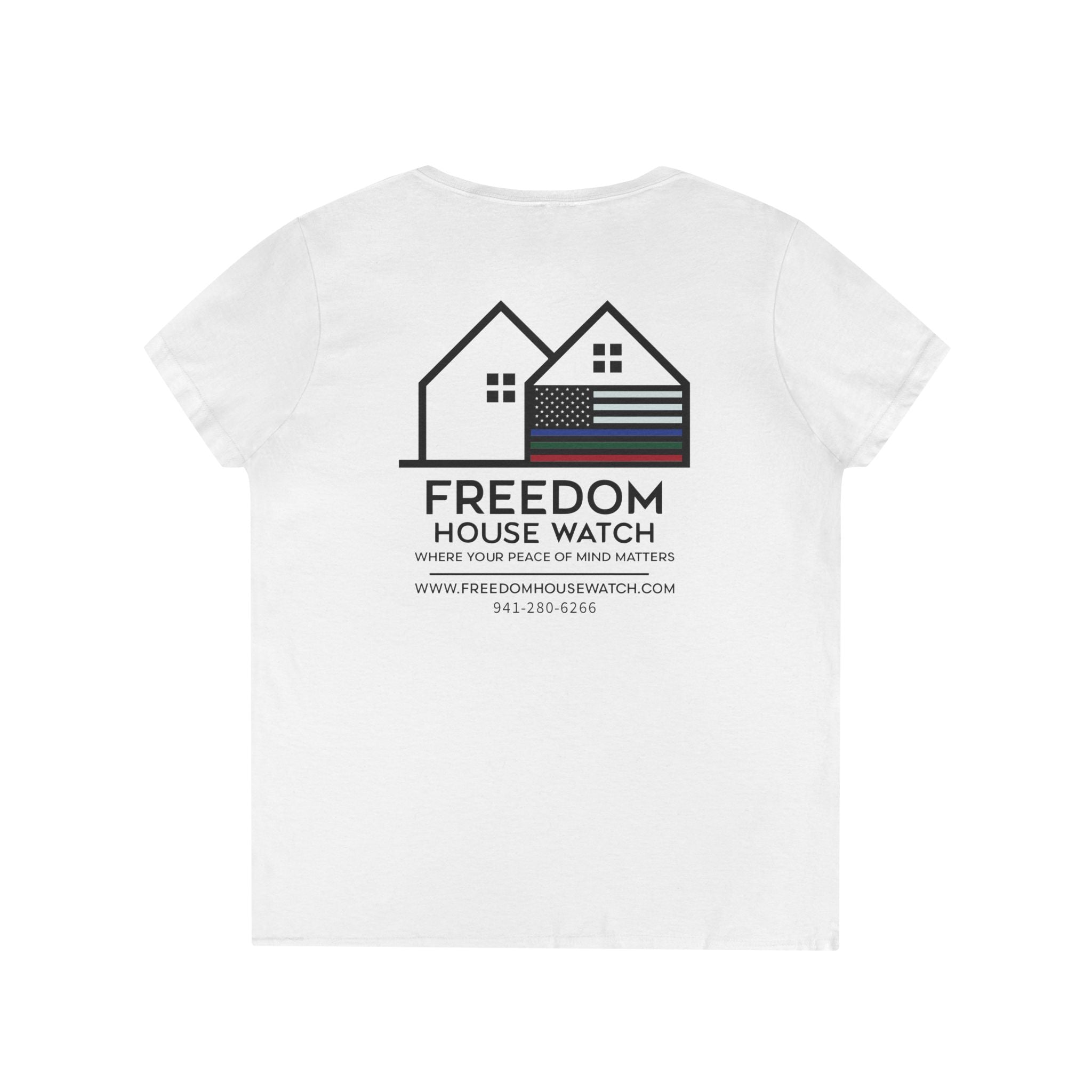 Freedom House Watch - Ladies' V-Neck T-Shirt