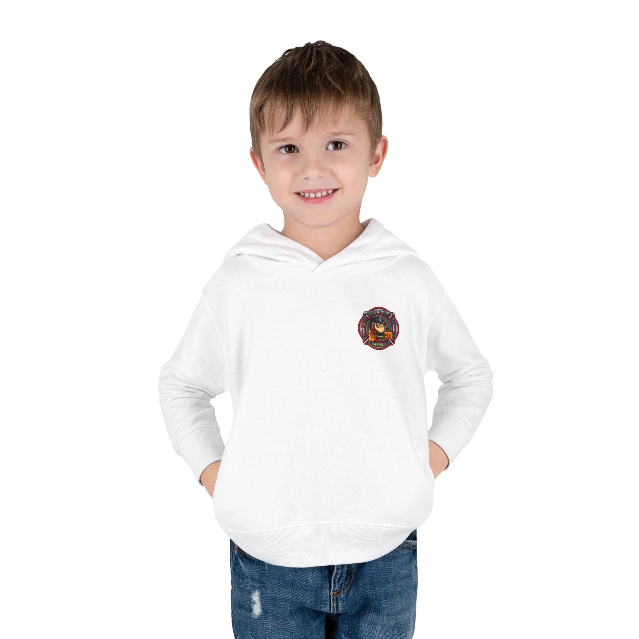 Station 9 Engine - Toddler Pullover Fleece Hoodie