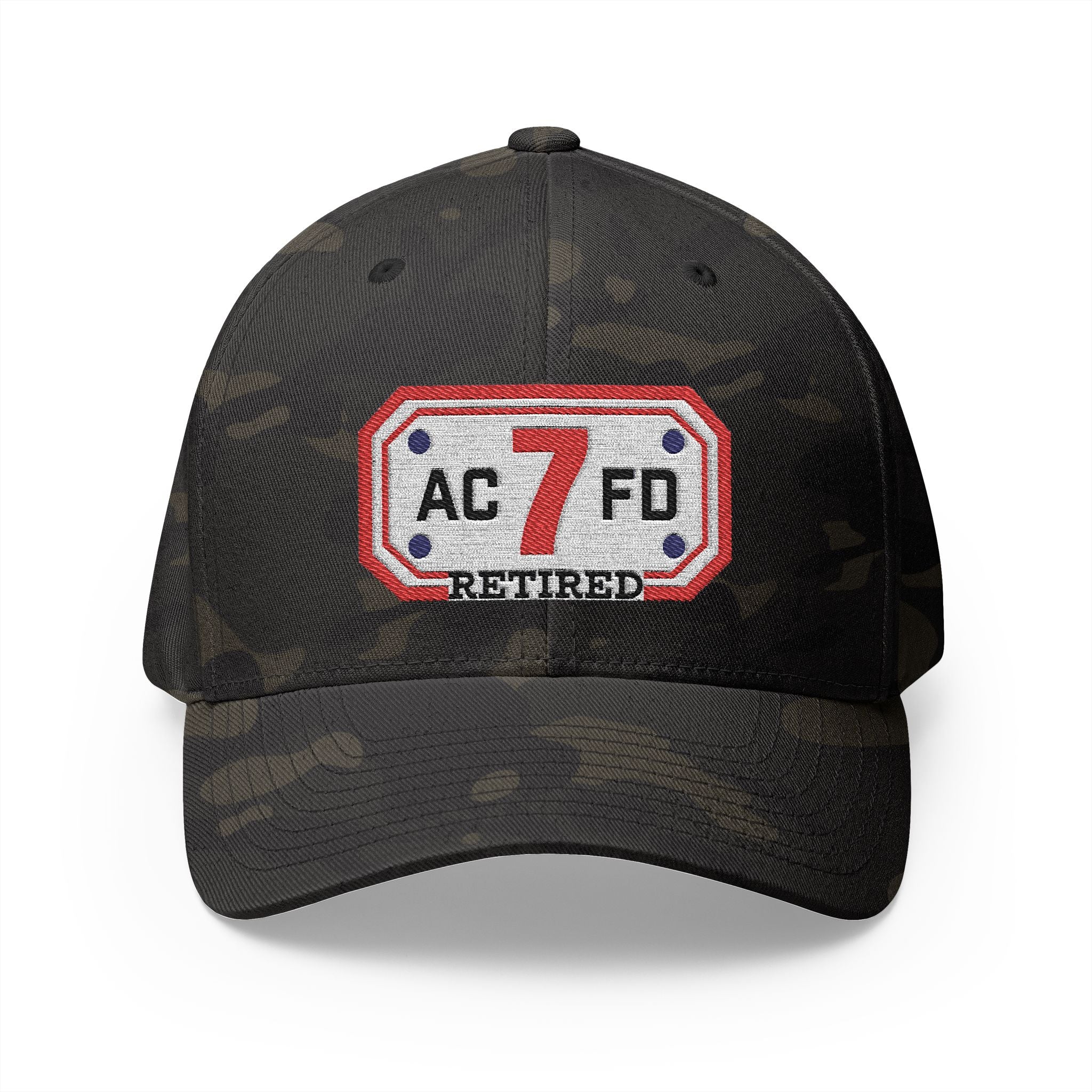 Retired Arlington Engine 7 - FLEXFIT Closed-Back Structured Cap (Embroidery)