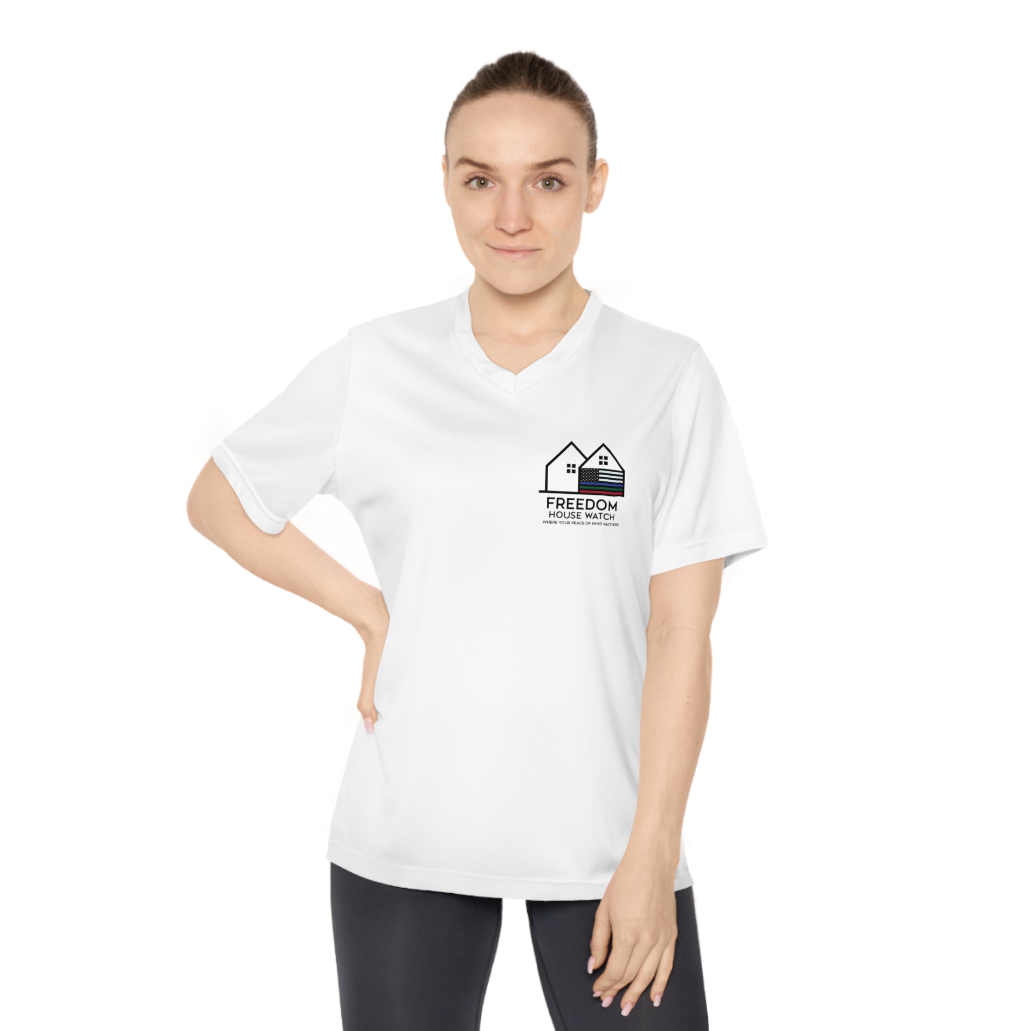 Freedom House Watch - Women's Performance V-Neck T-Shirt