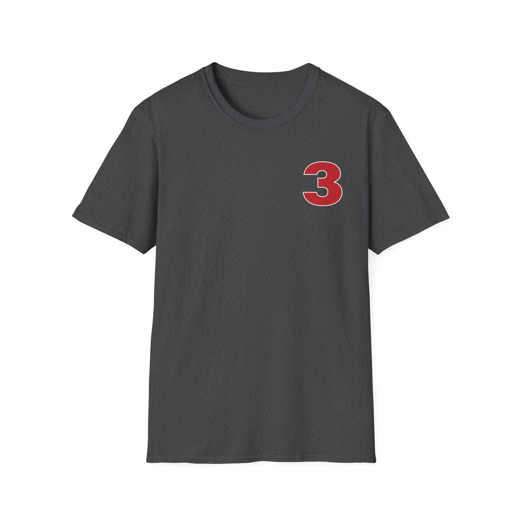 Station 3 front / Rhino back Logo - Gildan Soft Cotton Softstyle T-Shirt