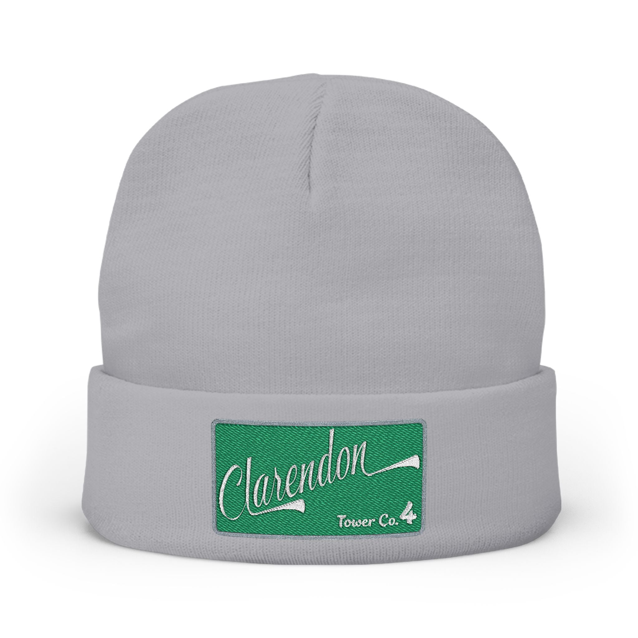Arlington Clarendon Tower 4- Knit Beanie (Embroidery)