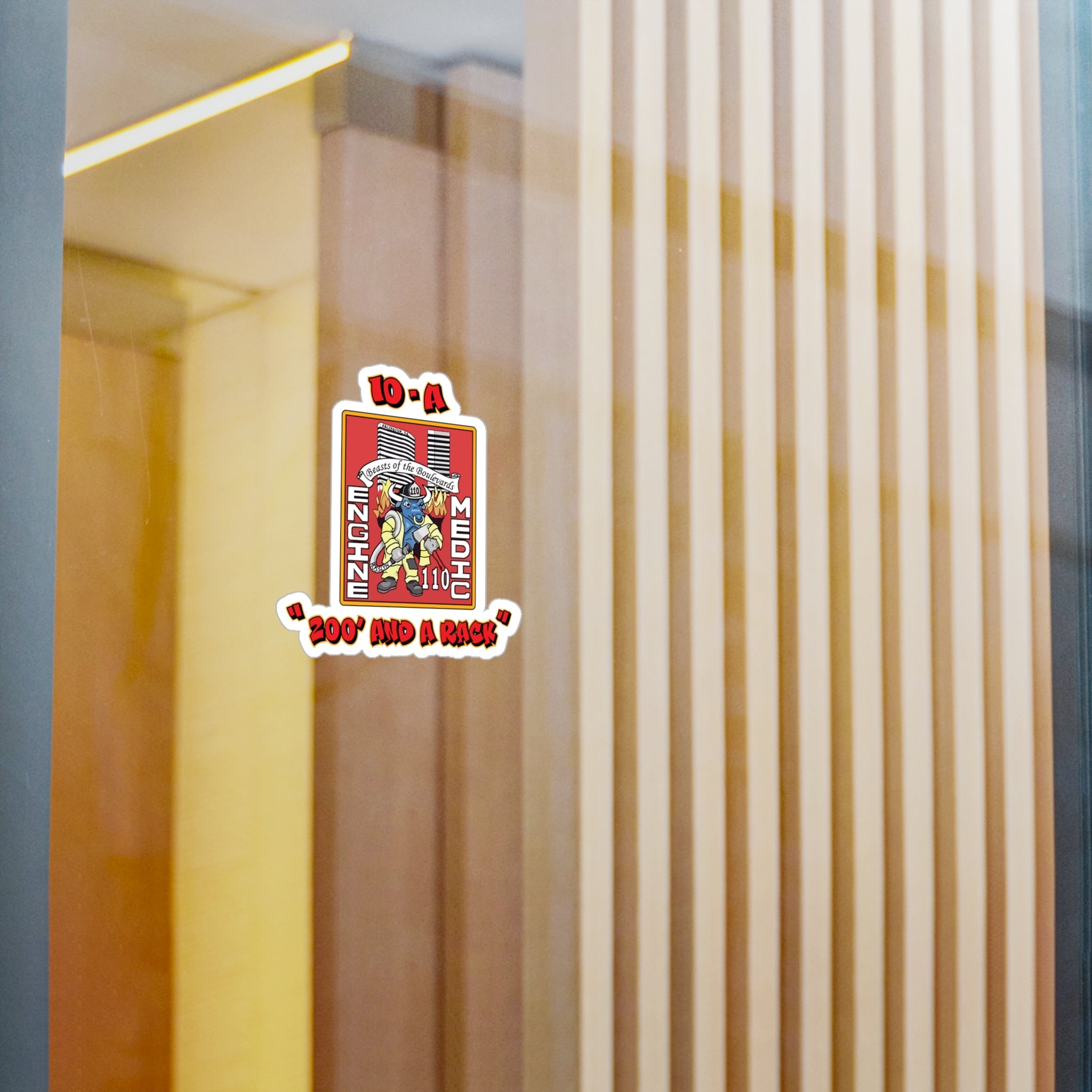 Kiss-Cut Vinyl Decals - Arlington Station 10 A-Shift